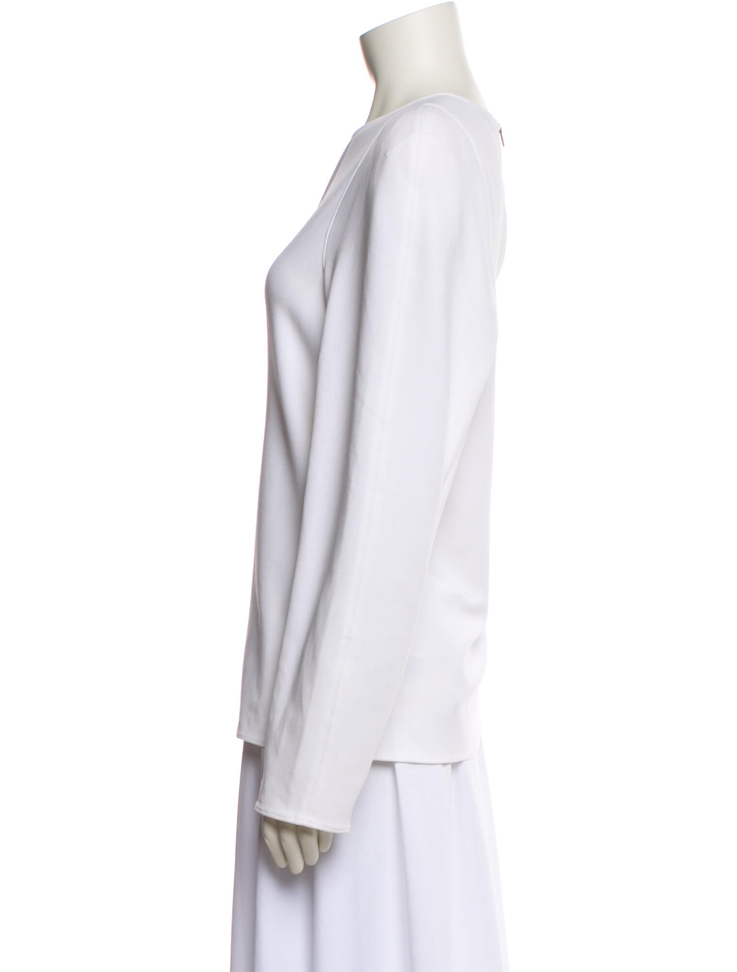 Tibi Crew Neck Long Sleeve Sweatshirt