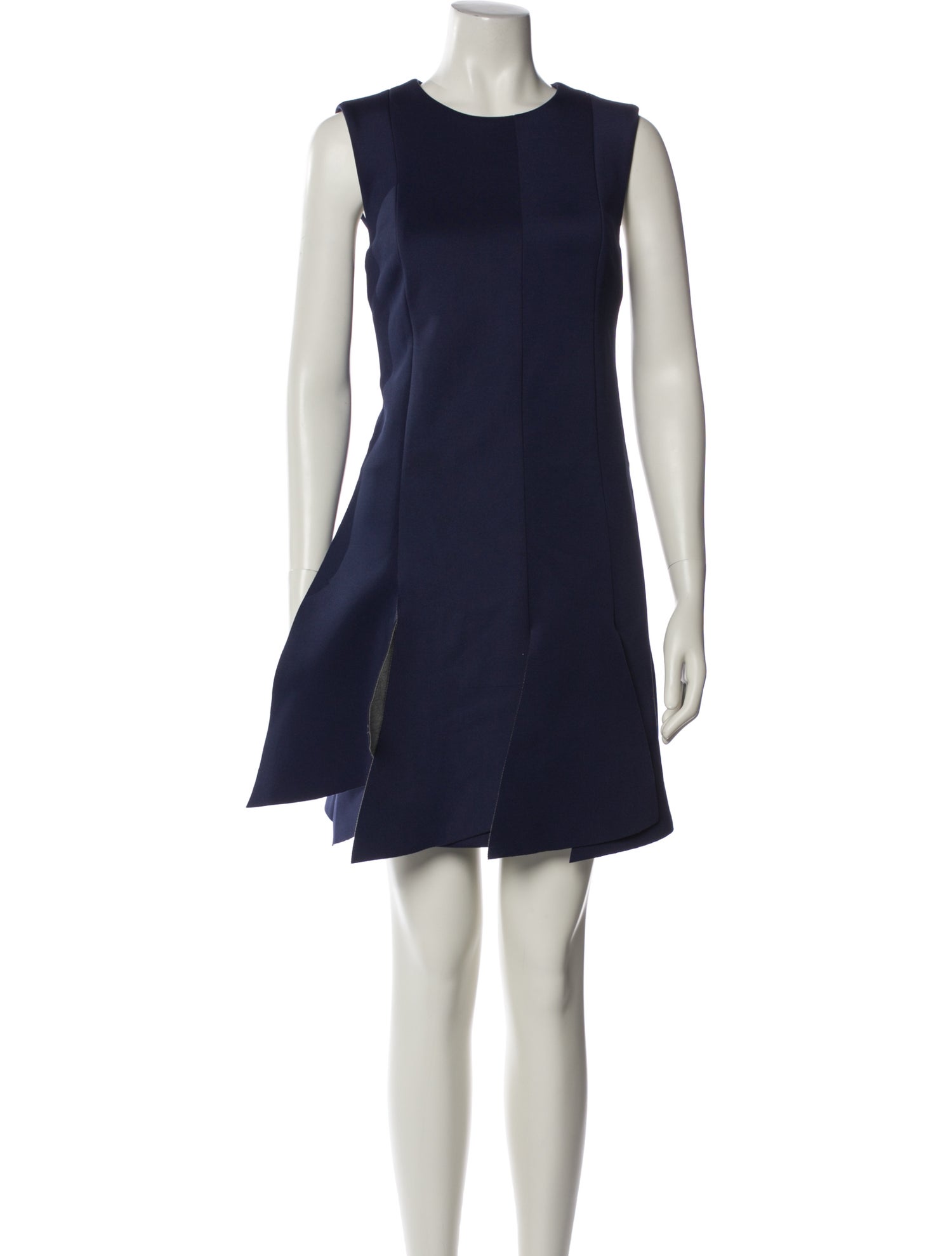 Tibi Crew Neck Mini Dress