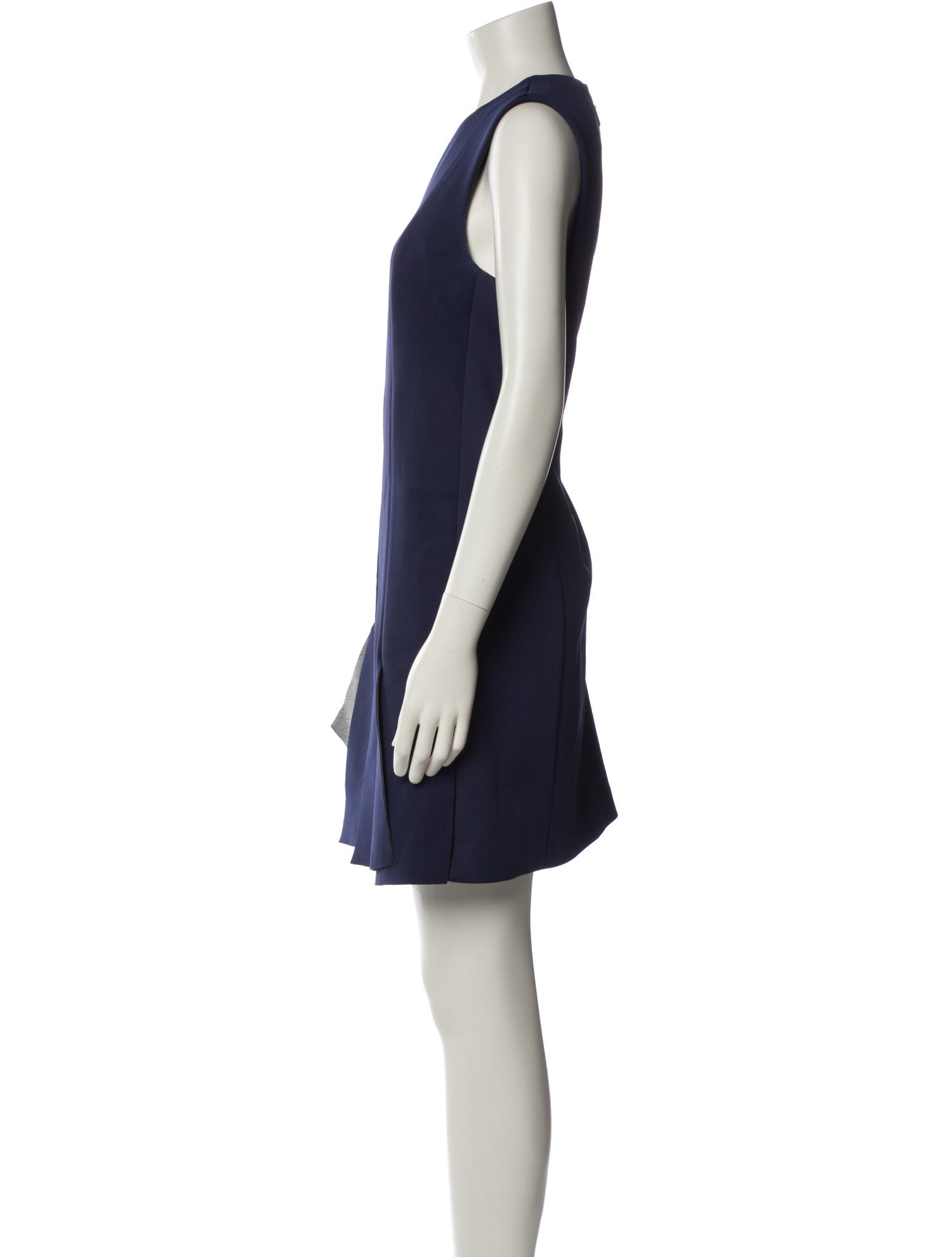 Tibi Crew Neck Mini Dress