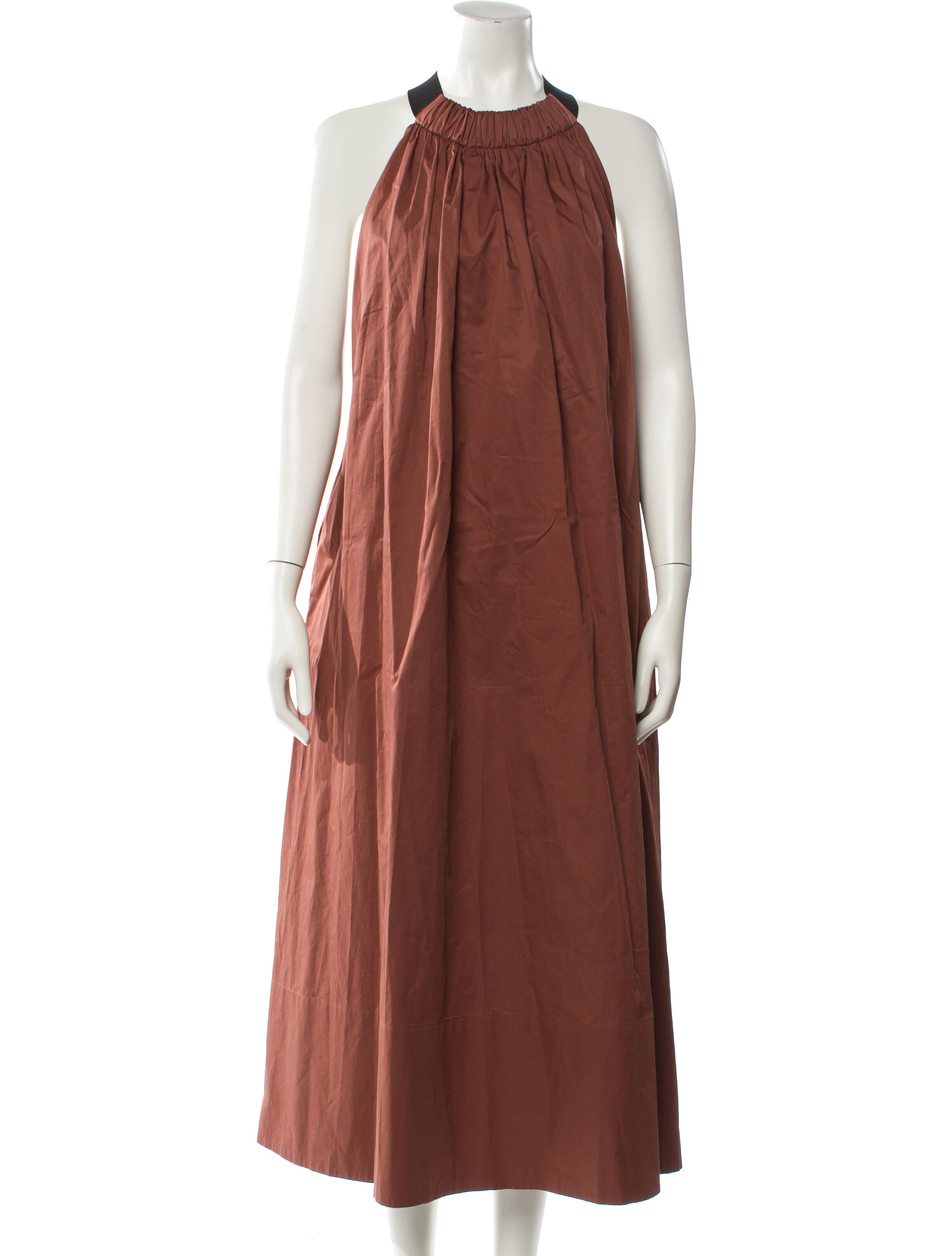 Tibi Halterneck Long Dress