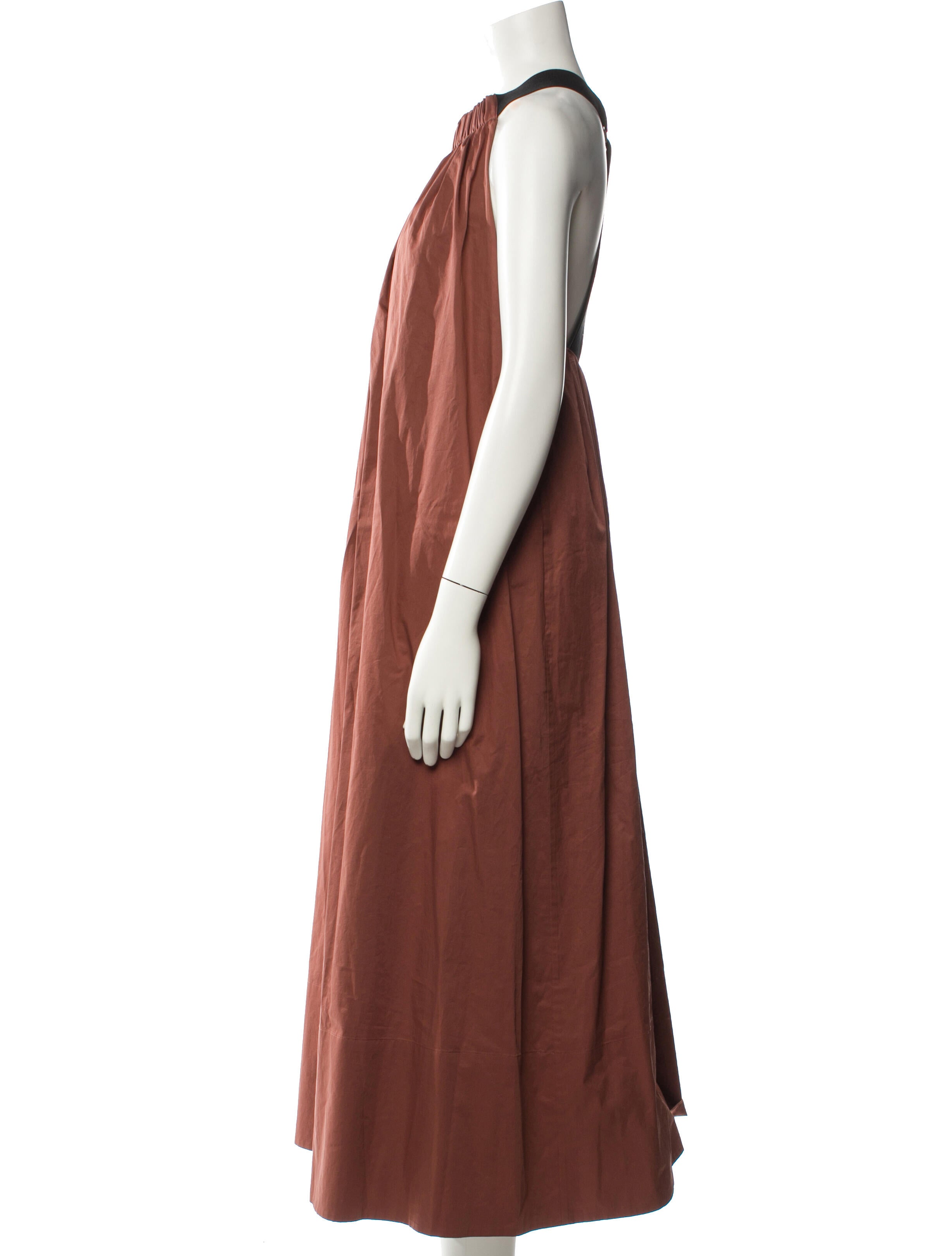 Tibi Halterneck Long Dress