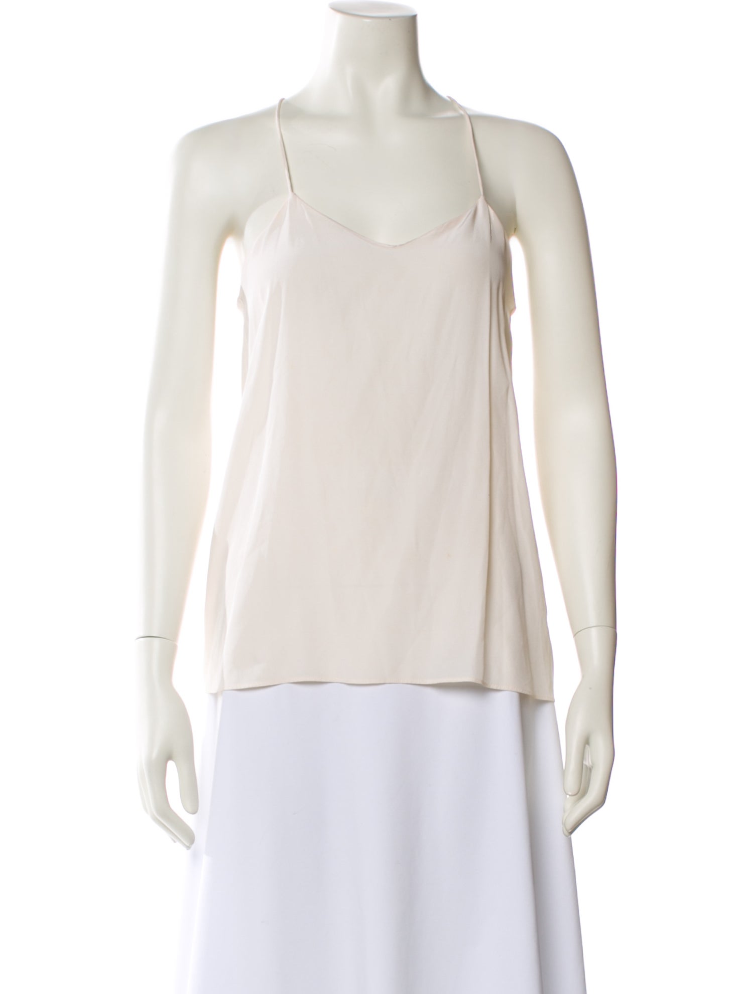 Tibi Silk V-Neck Top