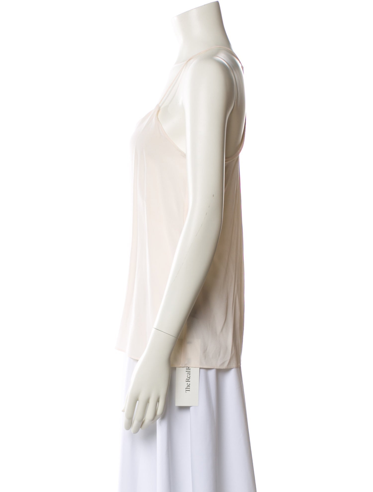 Tibi Silk V-Neck Top