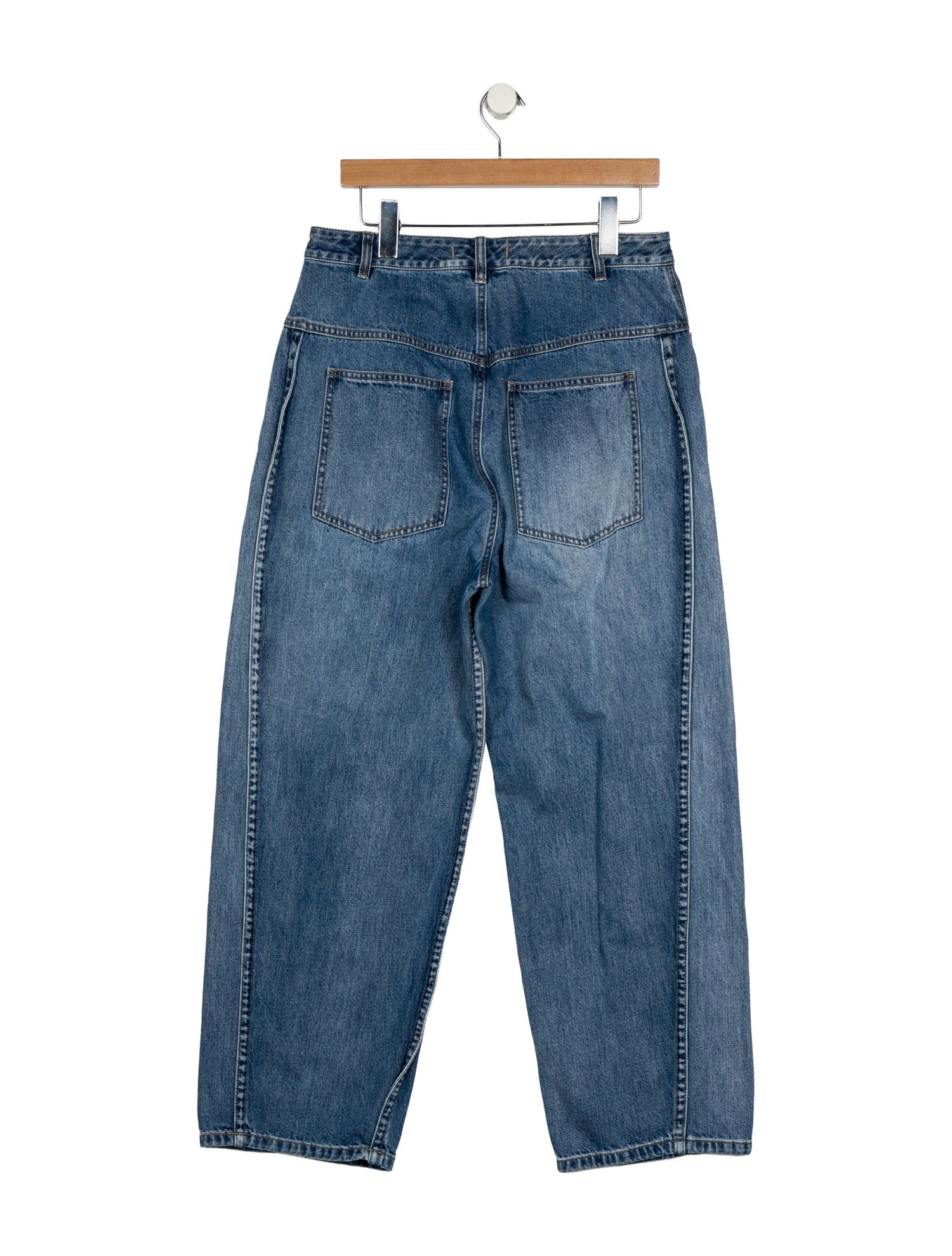 Tibi High-Rise Straight Leg Jeans