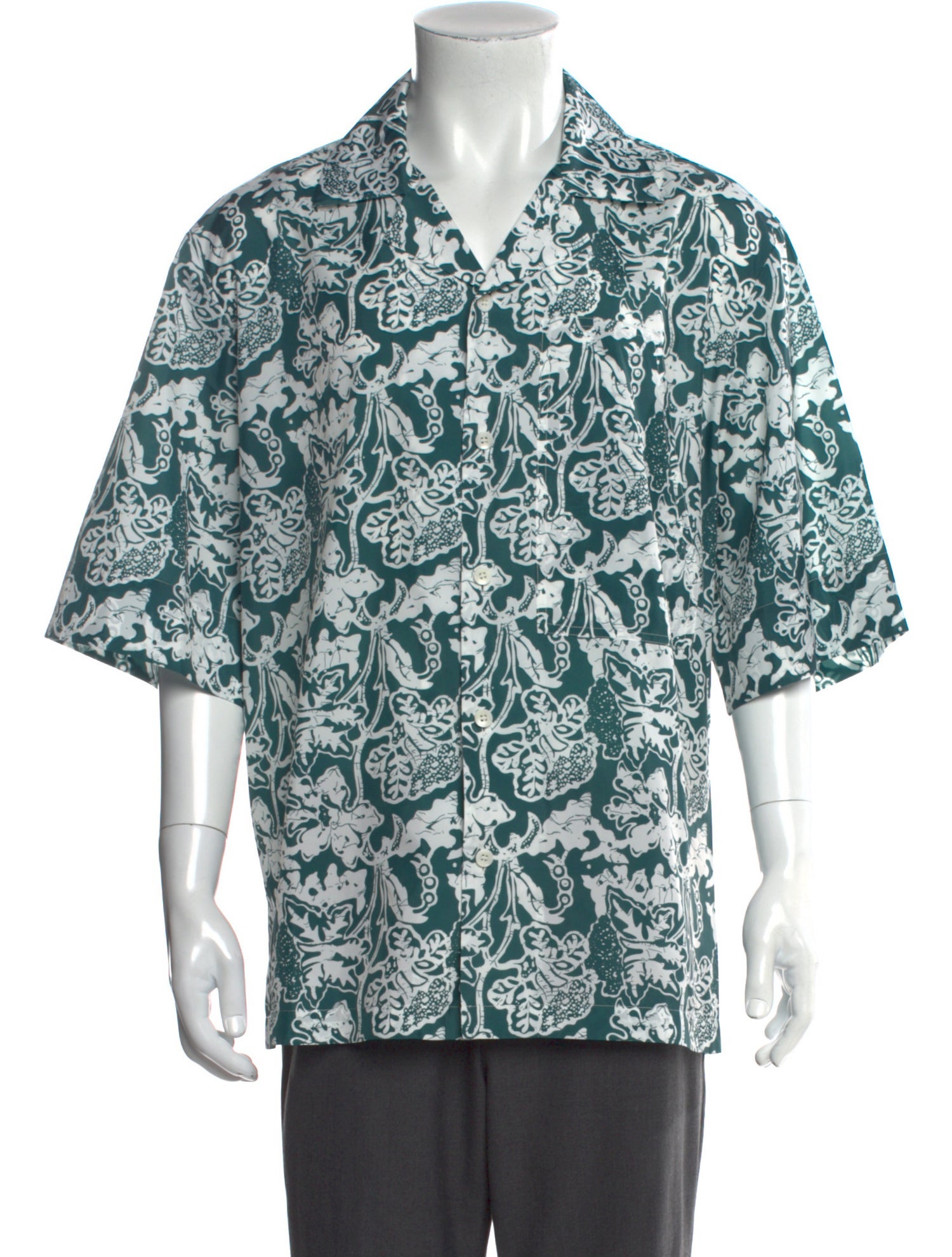 Tibi Printed Short Sleeve Shirt