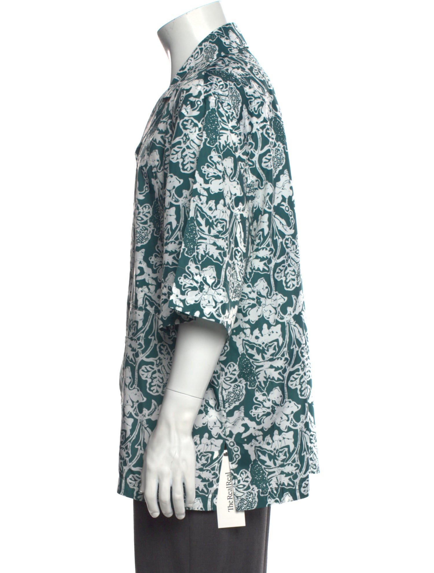 Tibi Printed Short Sleeve Shirt