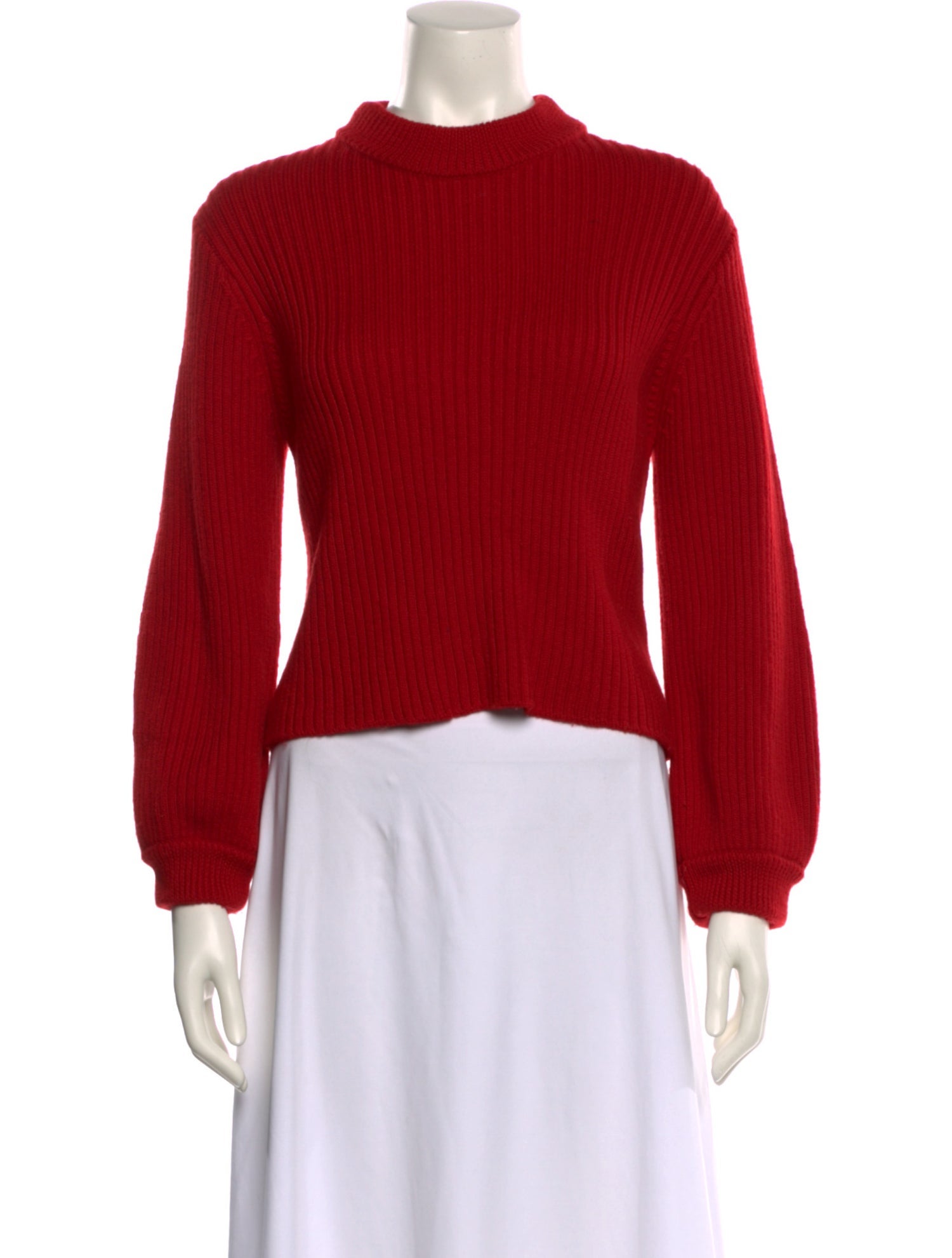 Tibi Merino Wool Mock Neck Sweater