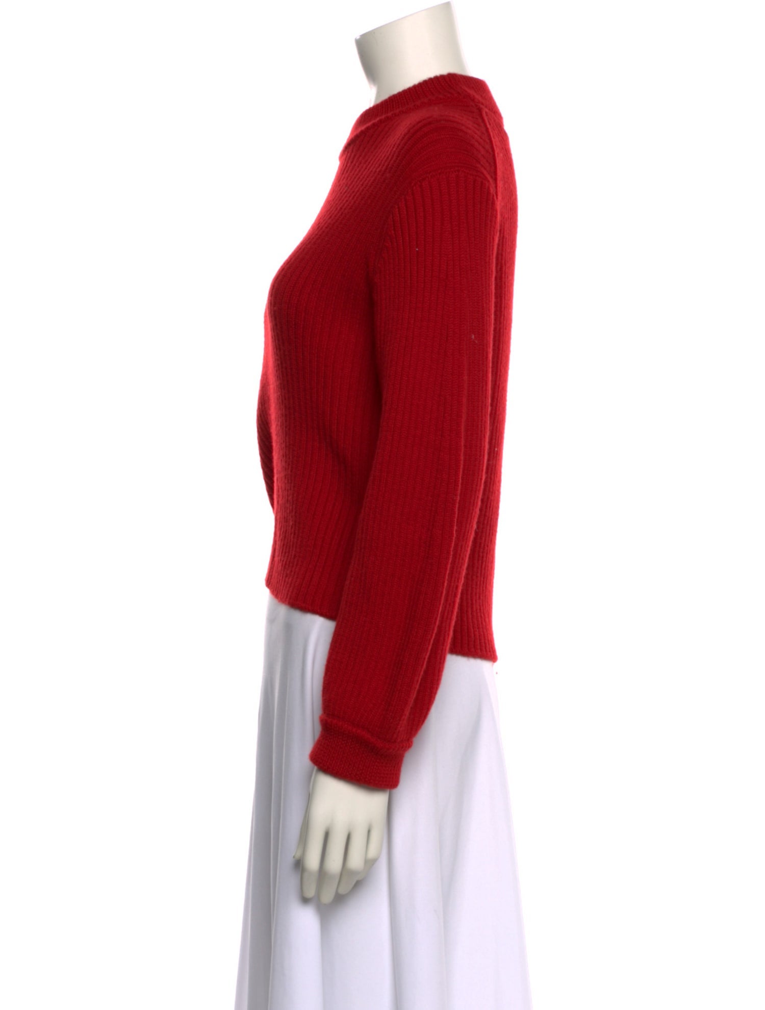 Tibi Merino Wool Mock Neck Sweater
