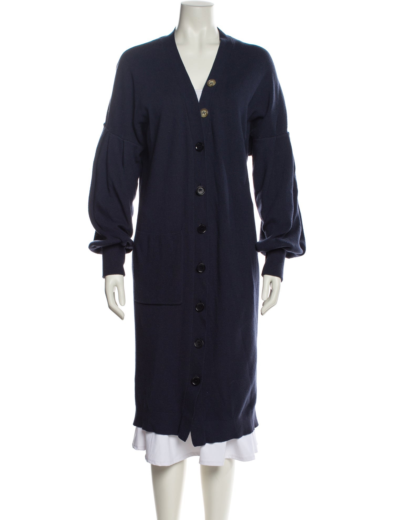 Tibi Nylon Ruffle Embellishment Robe