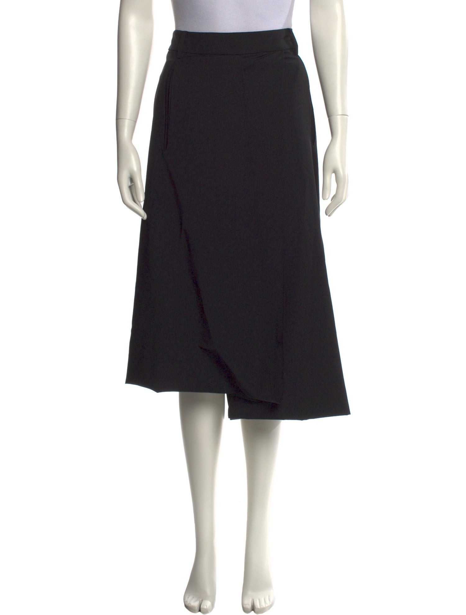 Tibi Pleated Accents Knee-Length Skirt