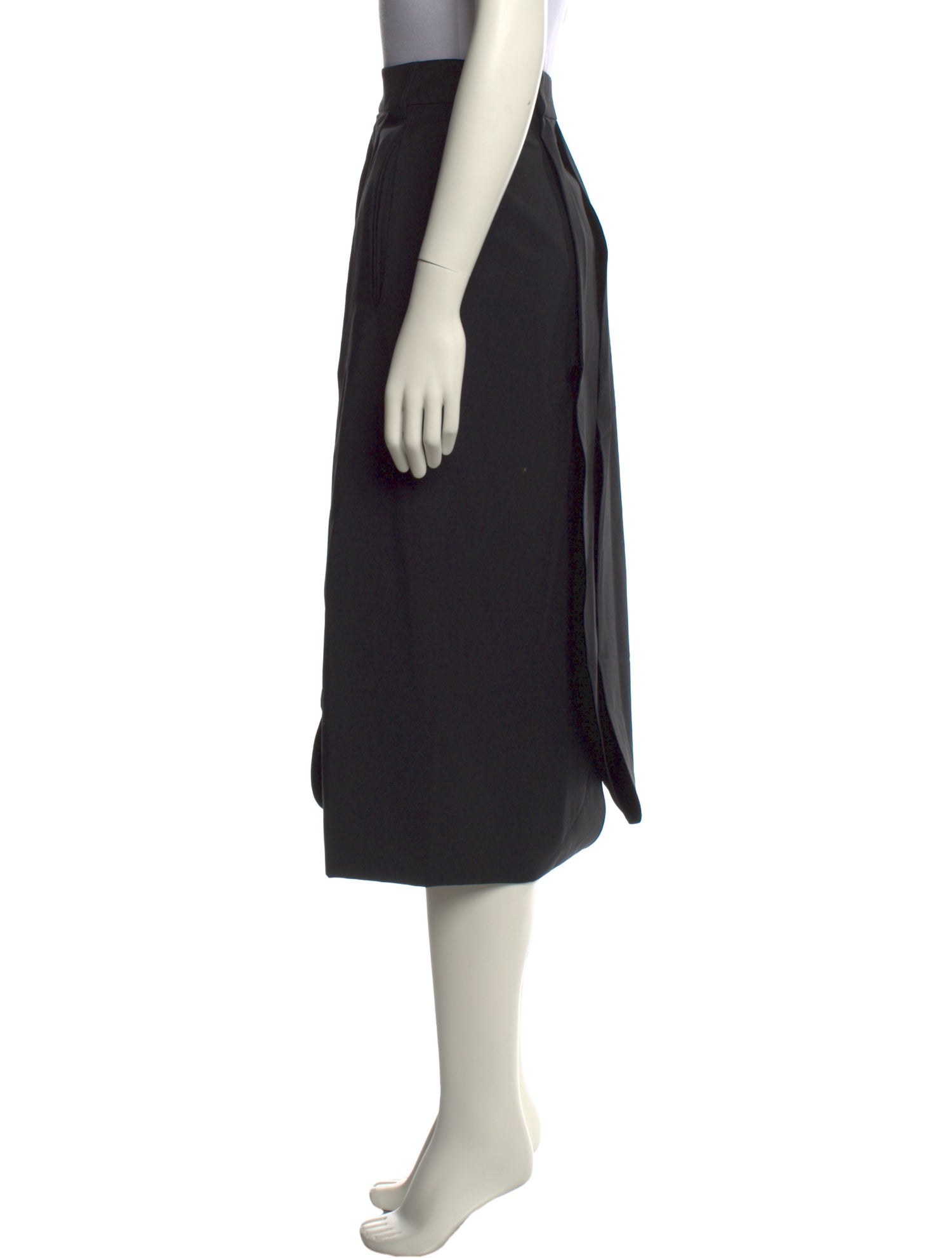 Tibi Pleated Accents Knee-Length Skirt