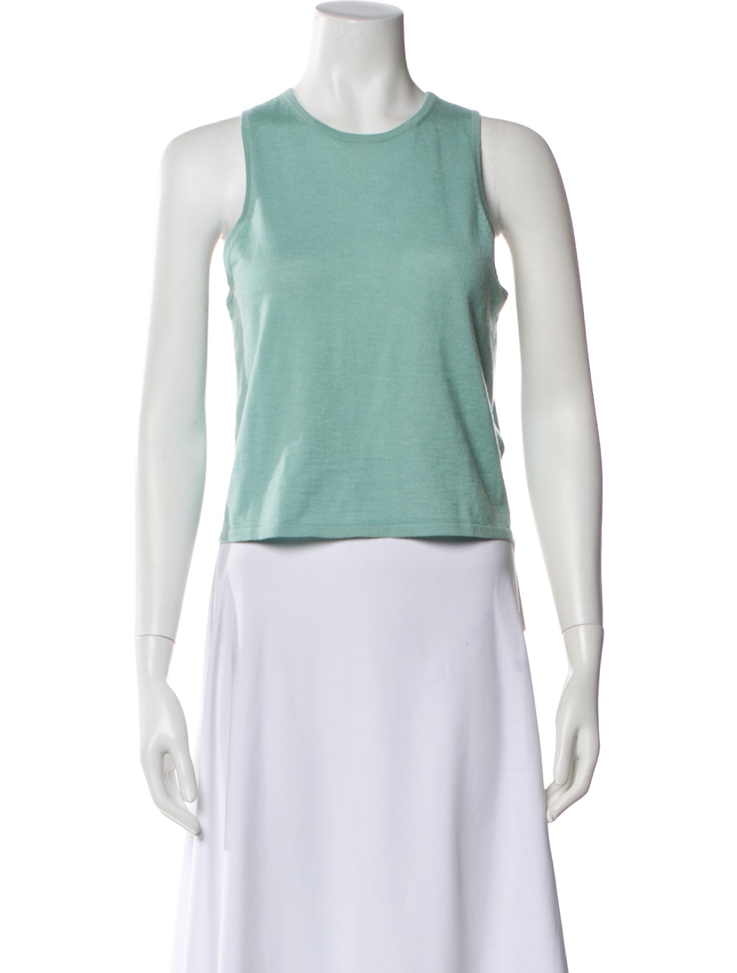Tibi Cashmere Crew Neck Top