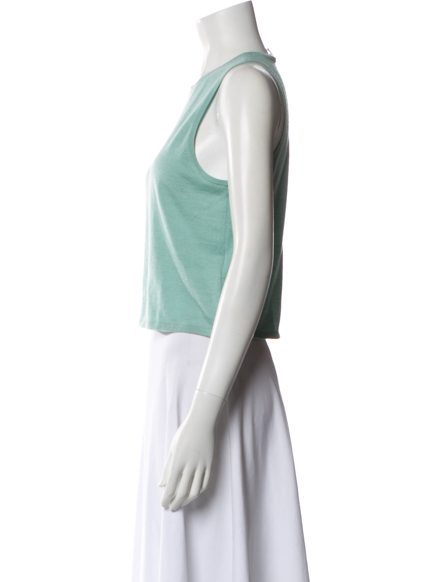 Tibi Cashmere Crew Neck Top