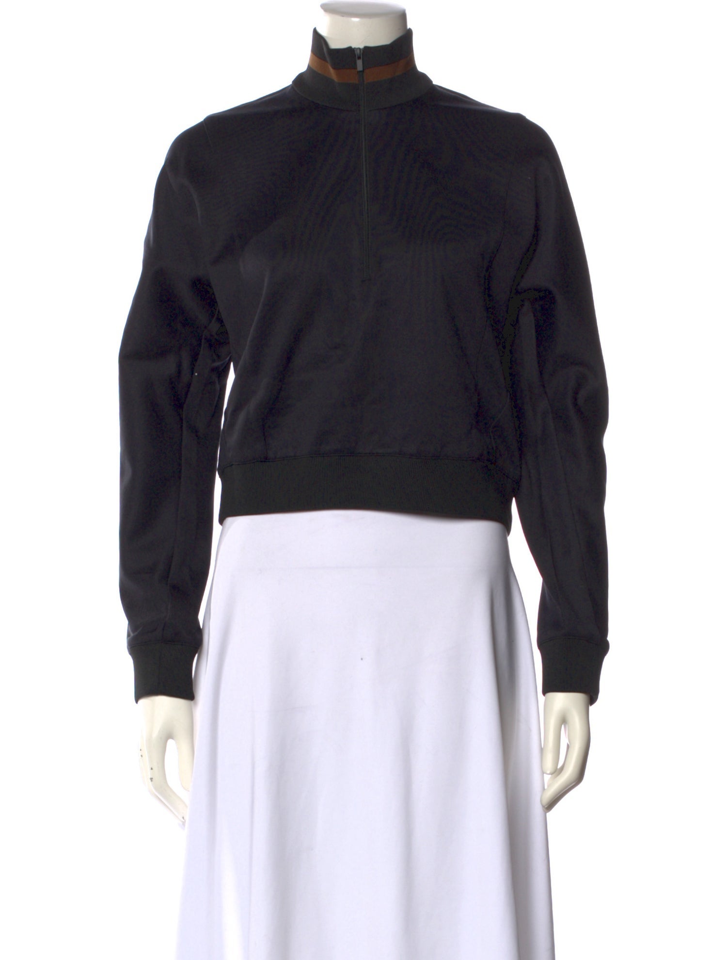 Tibi Mock Neck Long Sleeve Sweatshirt w/ Tags