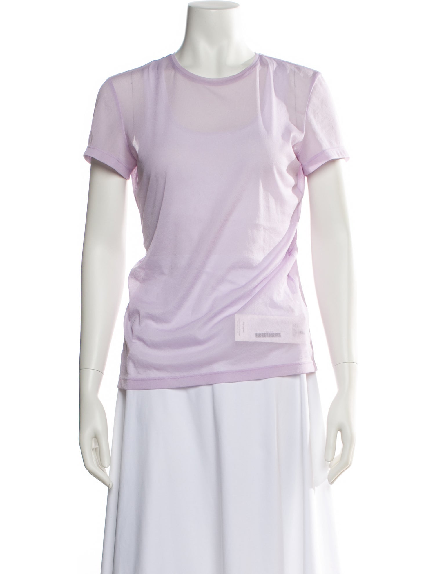 Tibi Crew Neck Short Sleeve T-Shirt