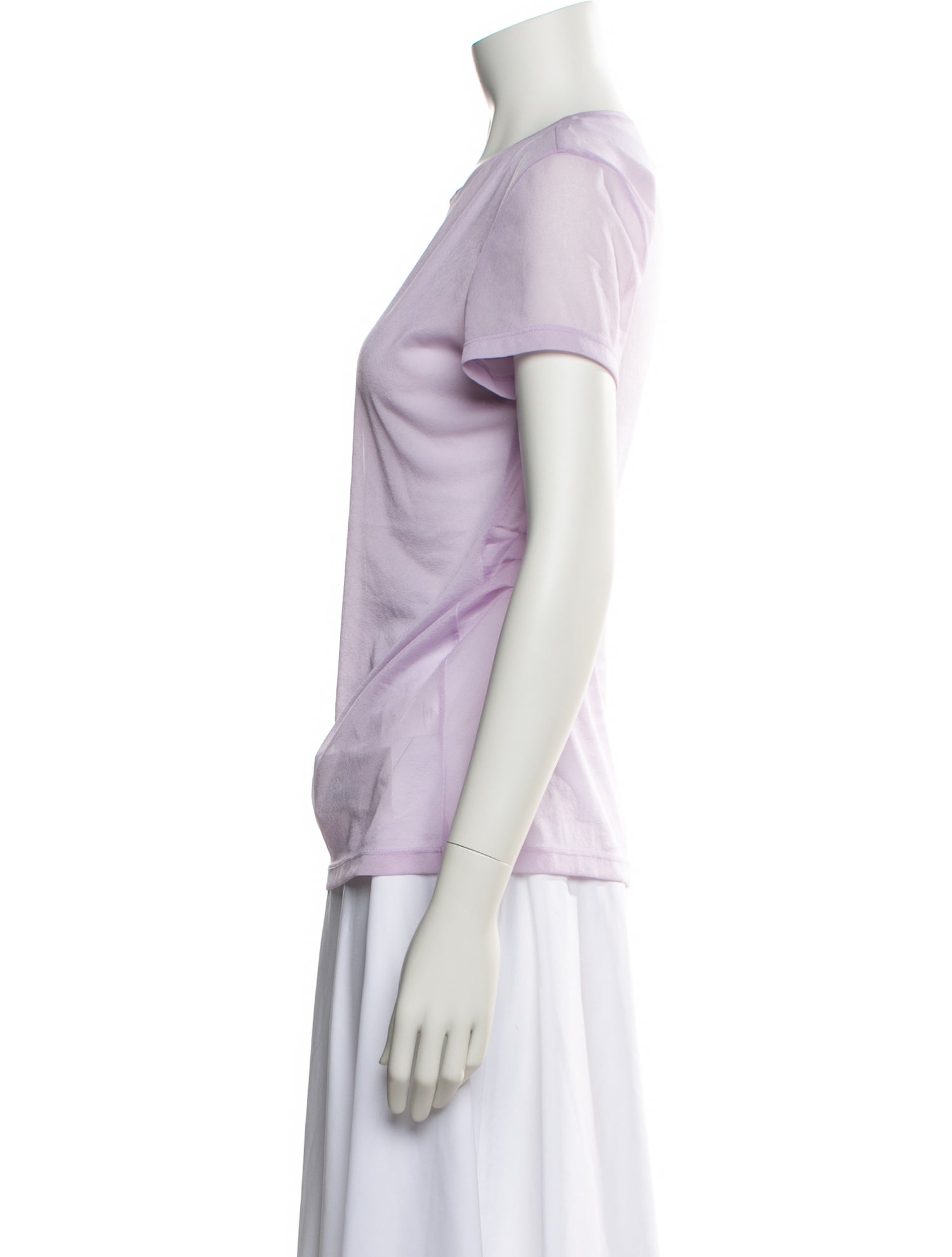 Tibi Crew Neck Short Sleeve T-Shirt