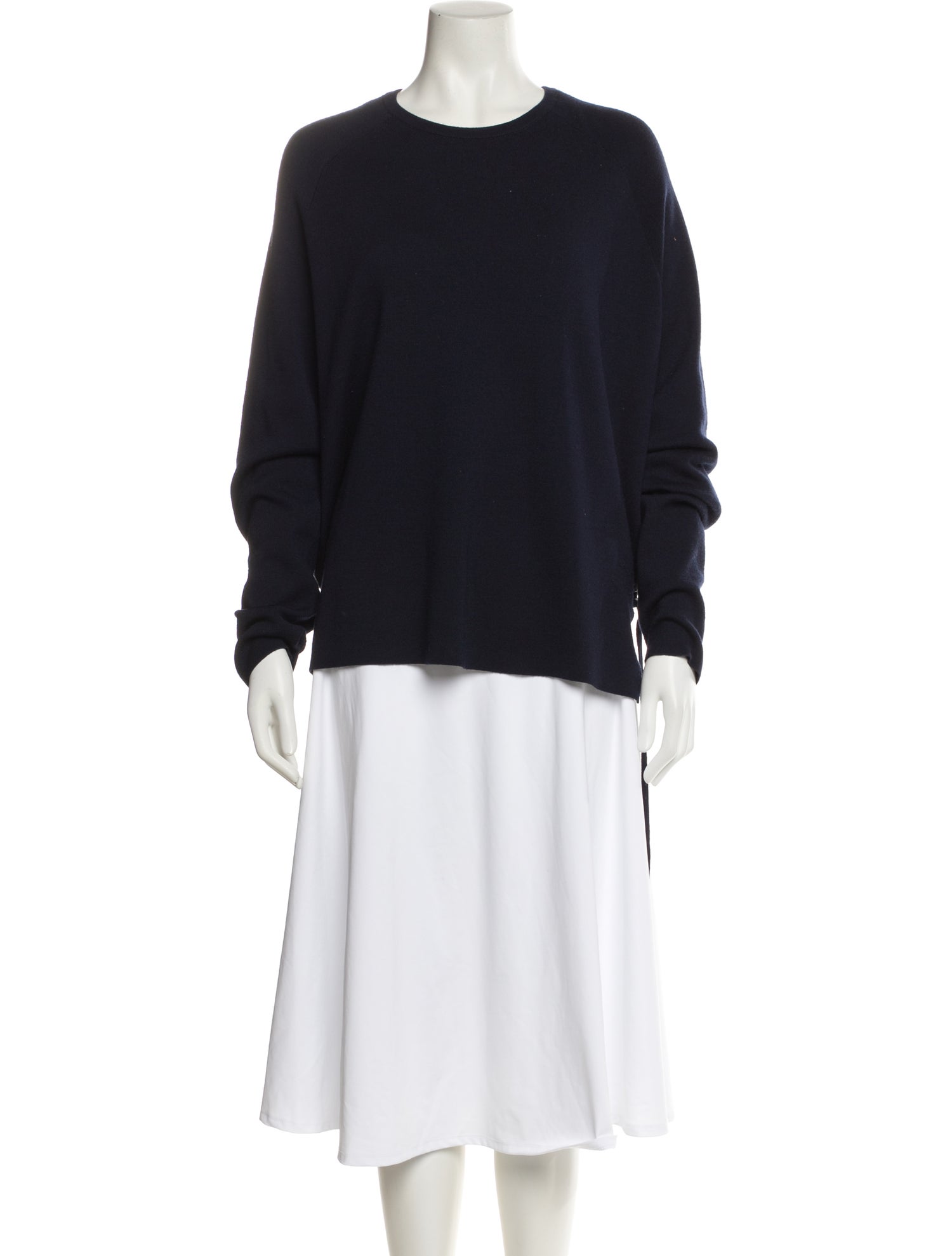 Tibi Merino Wool Crew Neck Sweatshirt