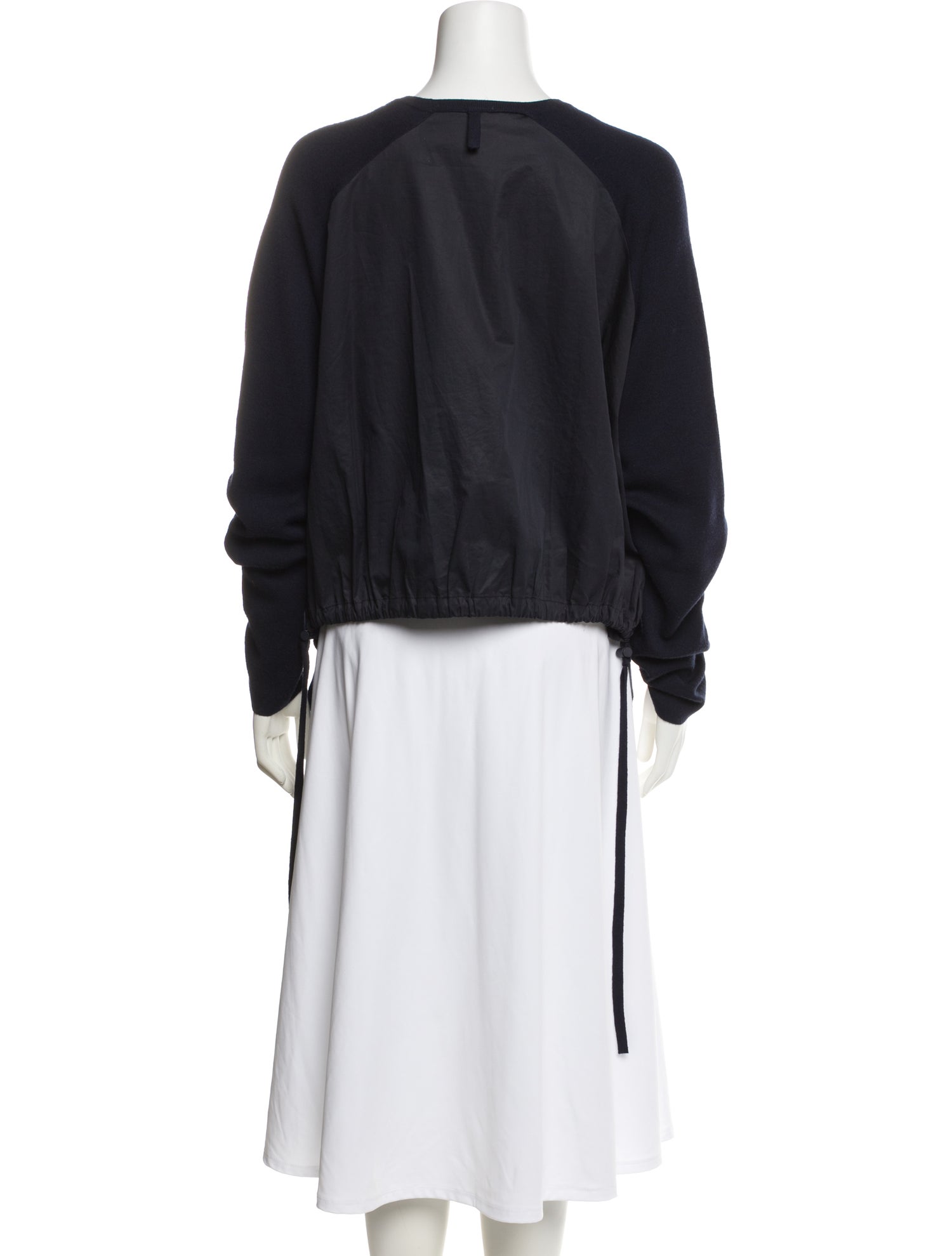 Tibi Merino Wool Crew Neck Sweatshirt