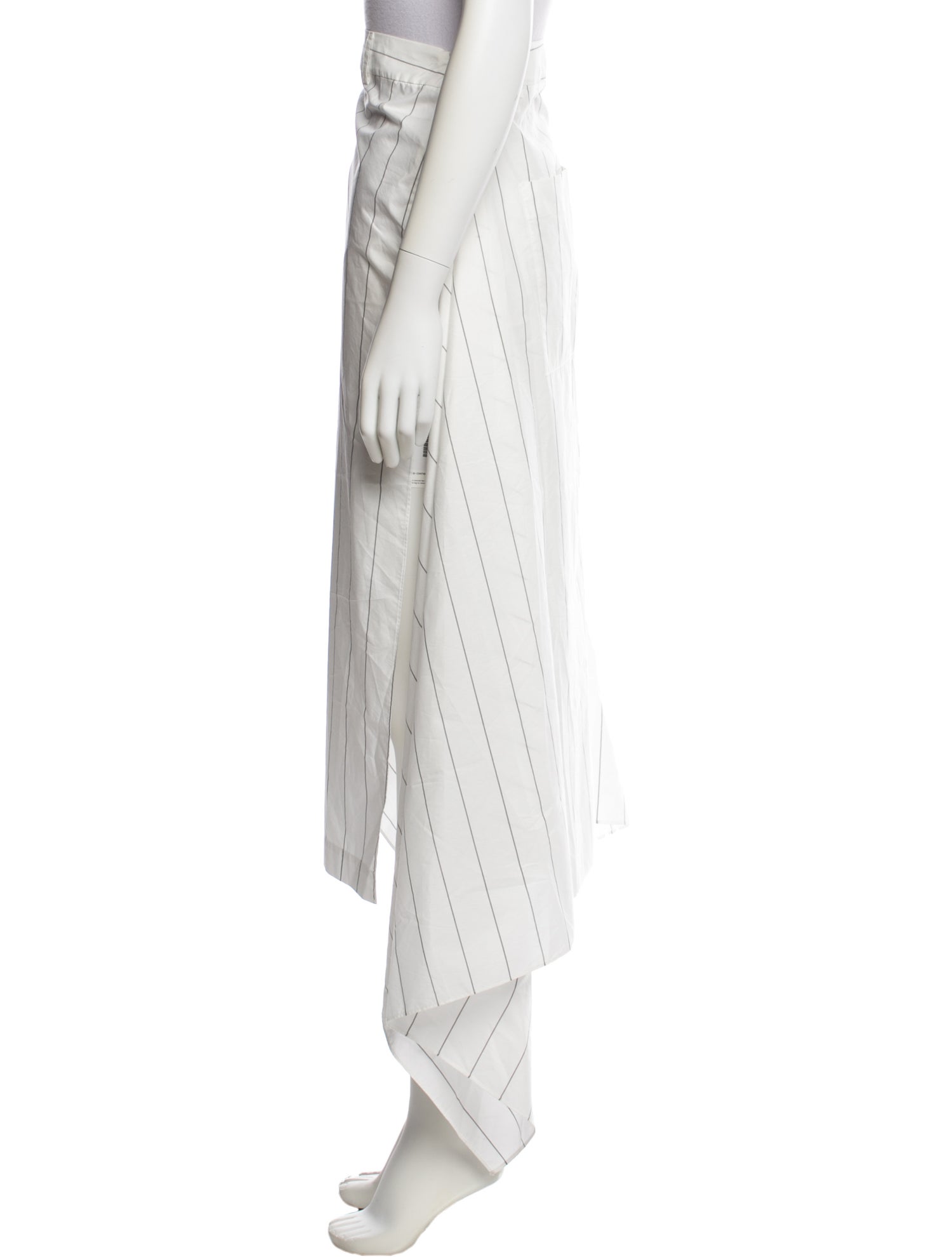 Tibi Striped Midi Length Skirt