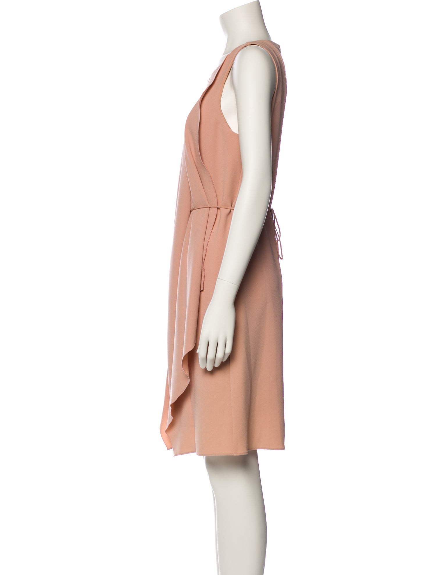 Tibi Scoop Neck Knee-Length Dress