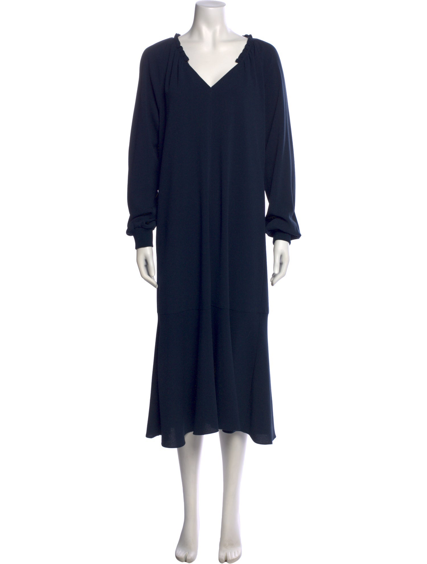 Tibi V-Neck Midi Length Dress
