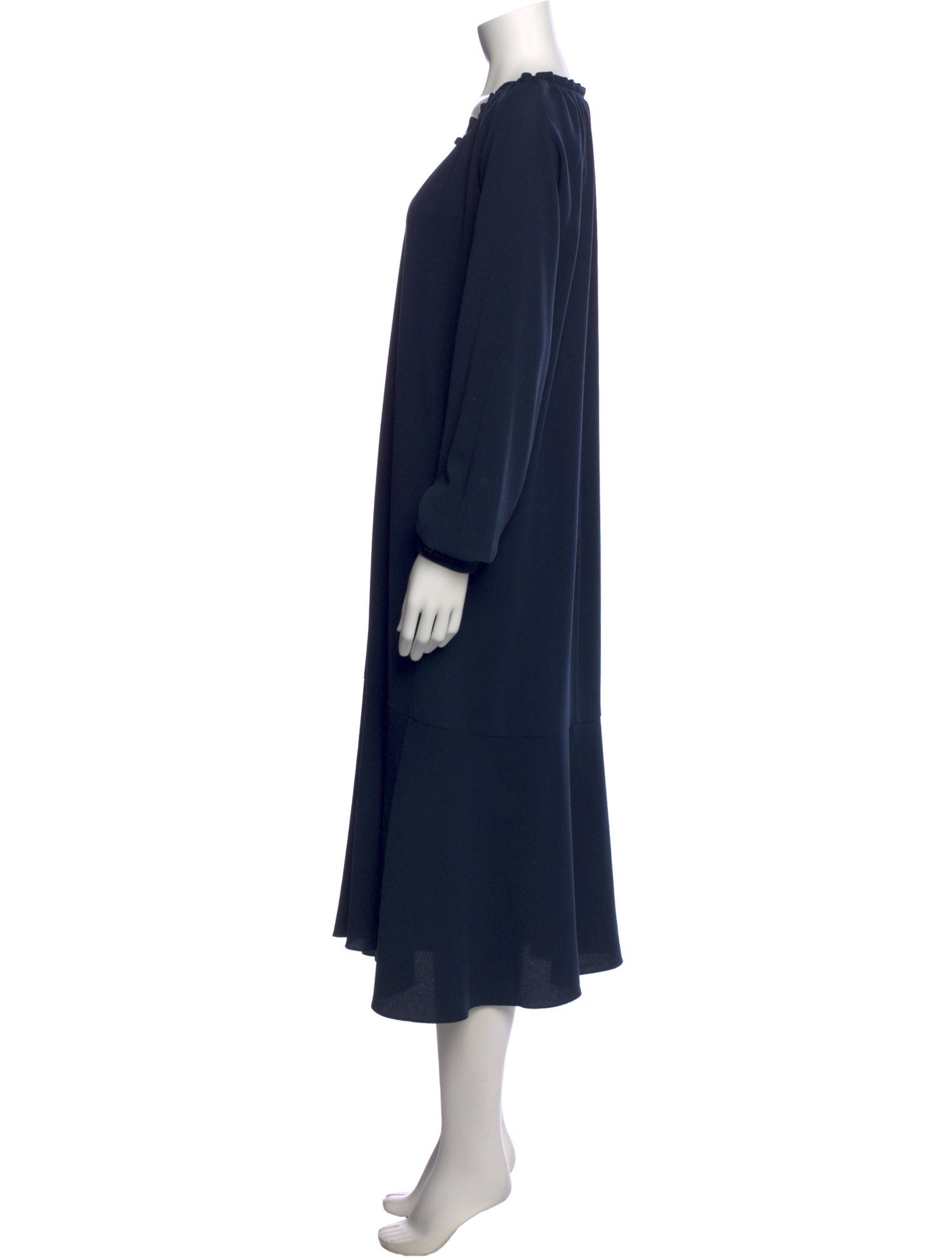 Tibi V-Neck Midi Length Dress