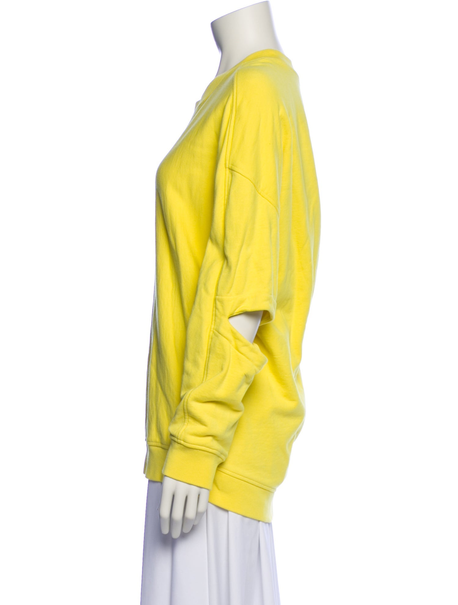 Tibi Crew Neck Long Sleeve Sweatshirt