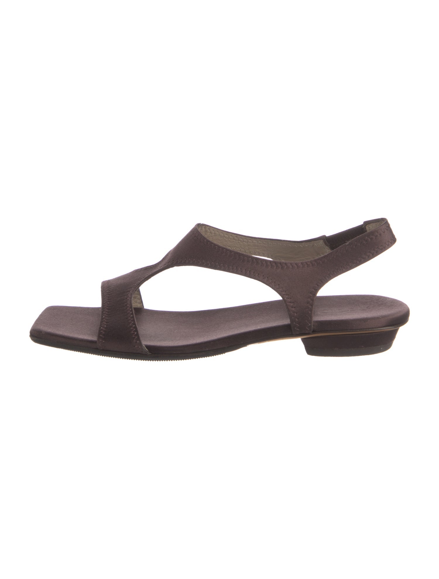 Tibi Satin T-Strap Sandals
