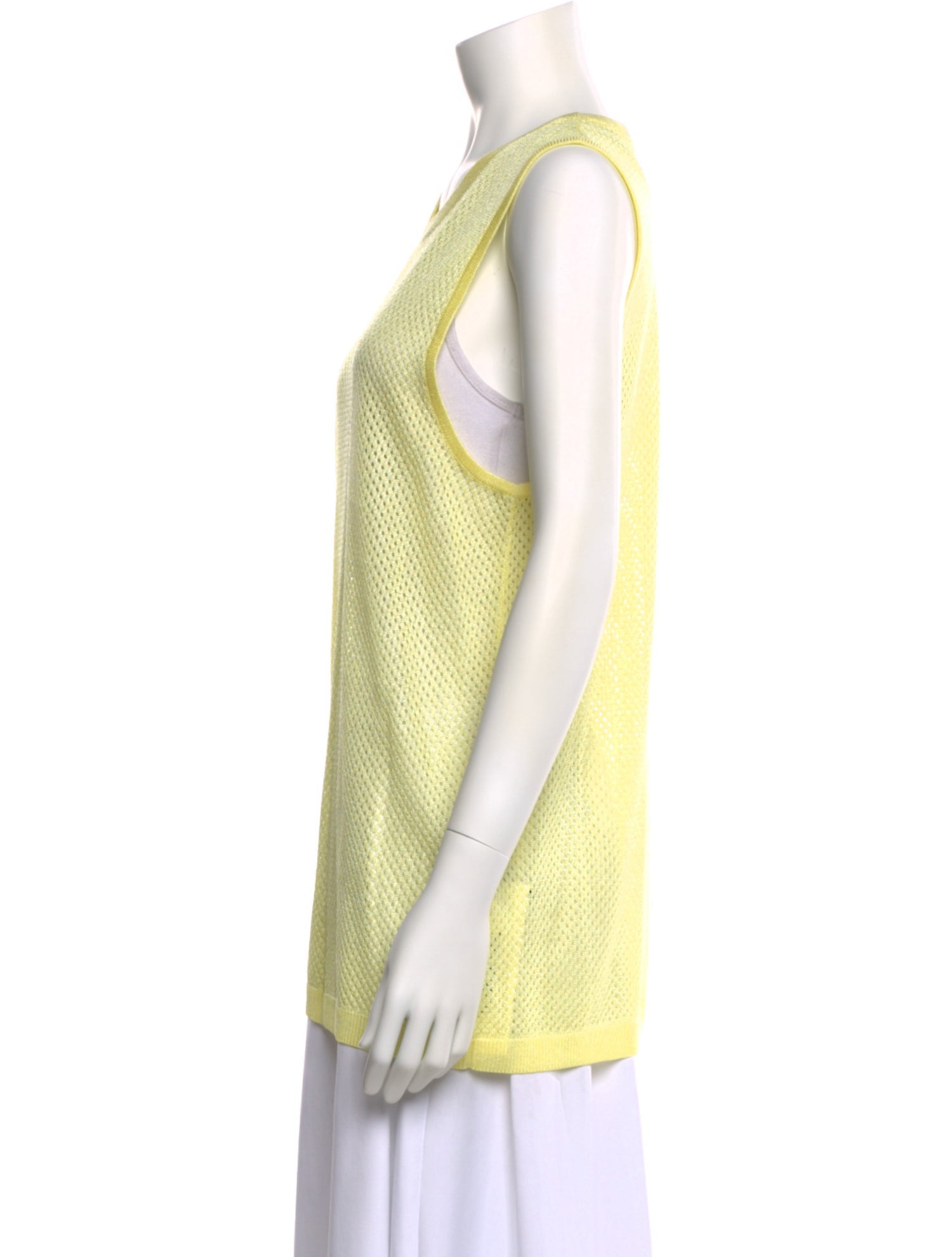 Tibi Scoop Neck Sleeveless Top