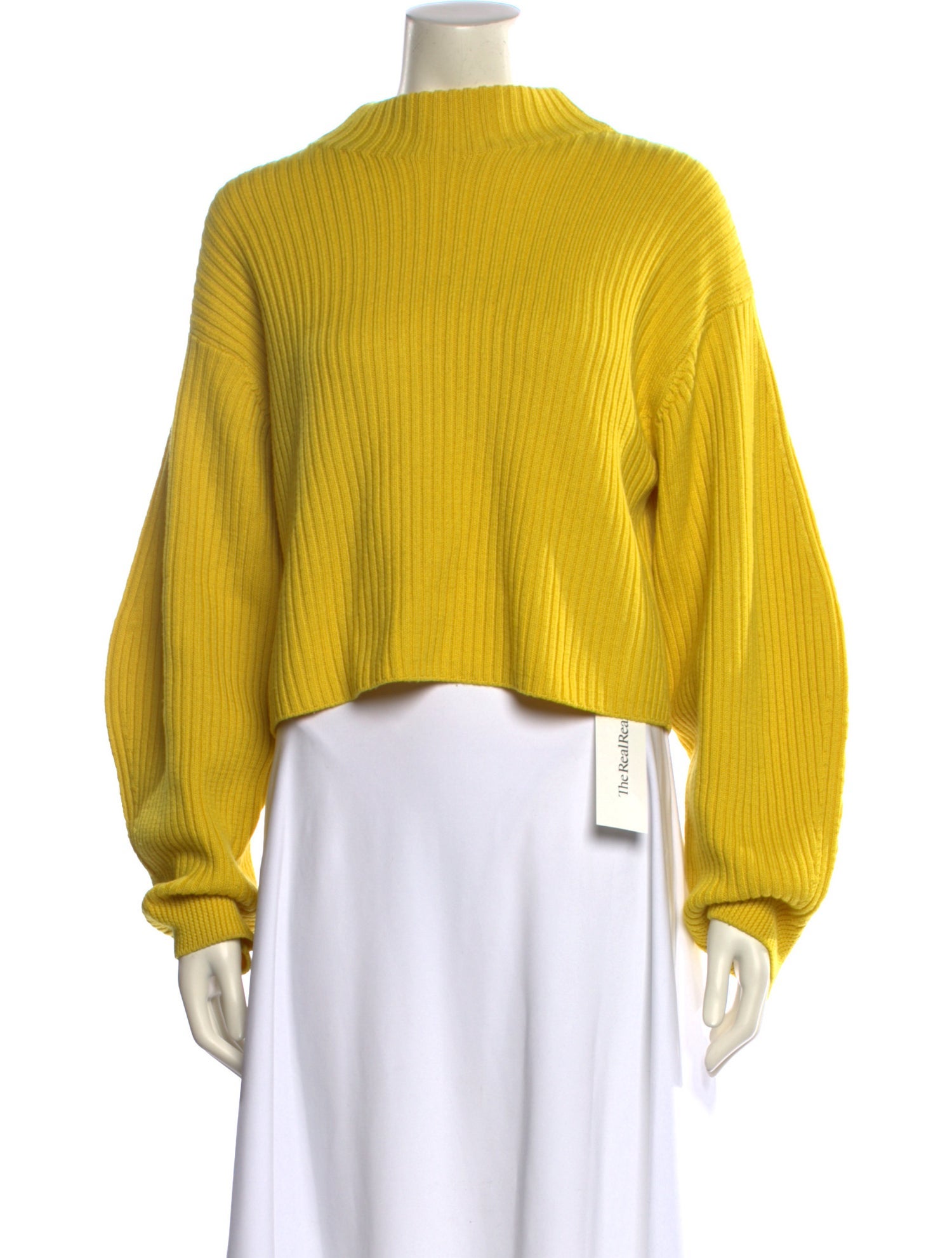 Tibi Merino Wool Mock Neck Sweater