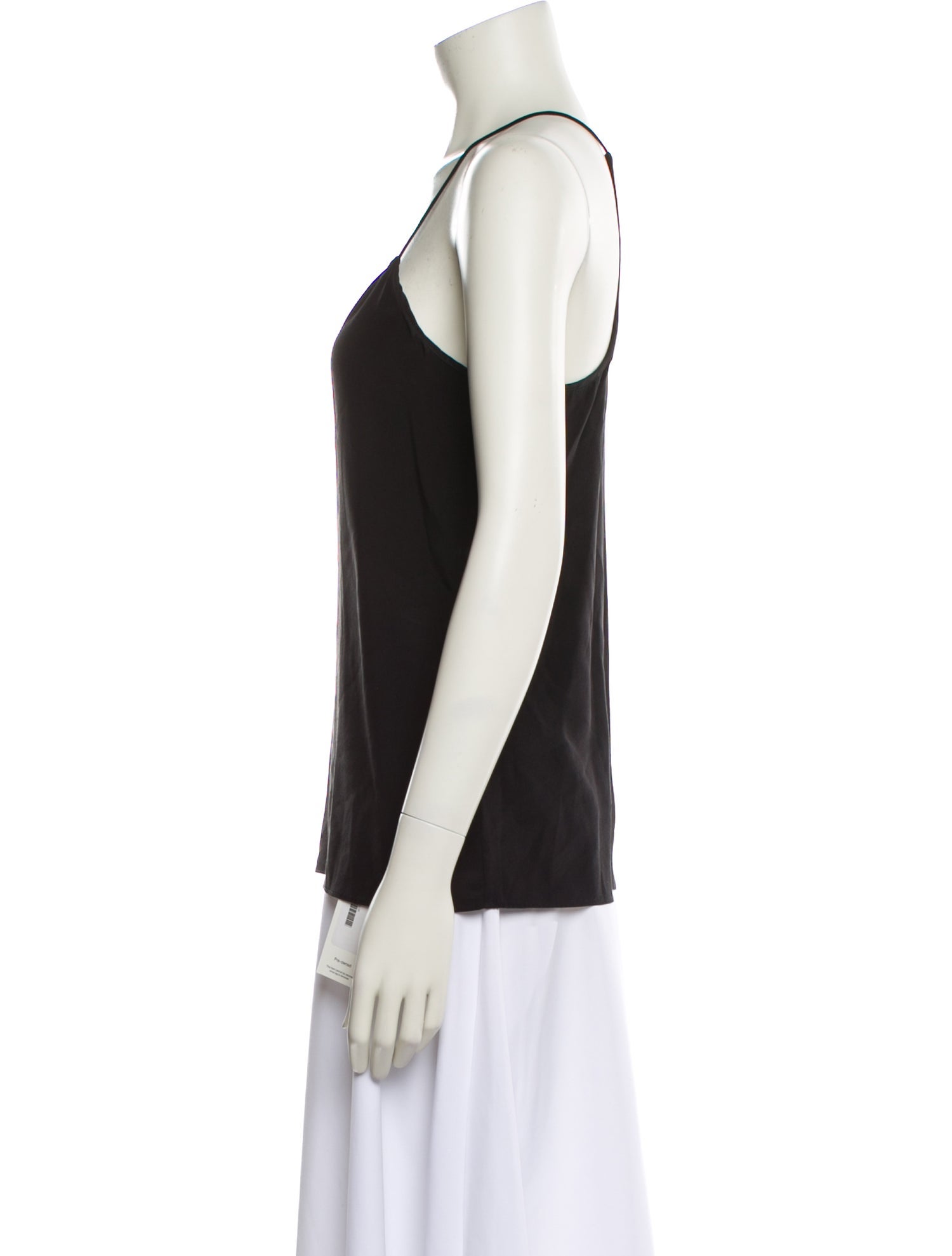 Tibi Silk V-Neck Top