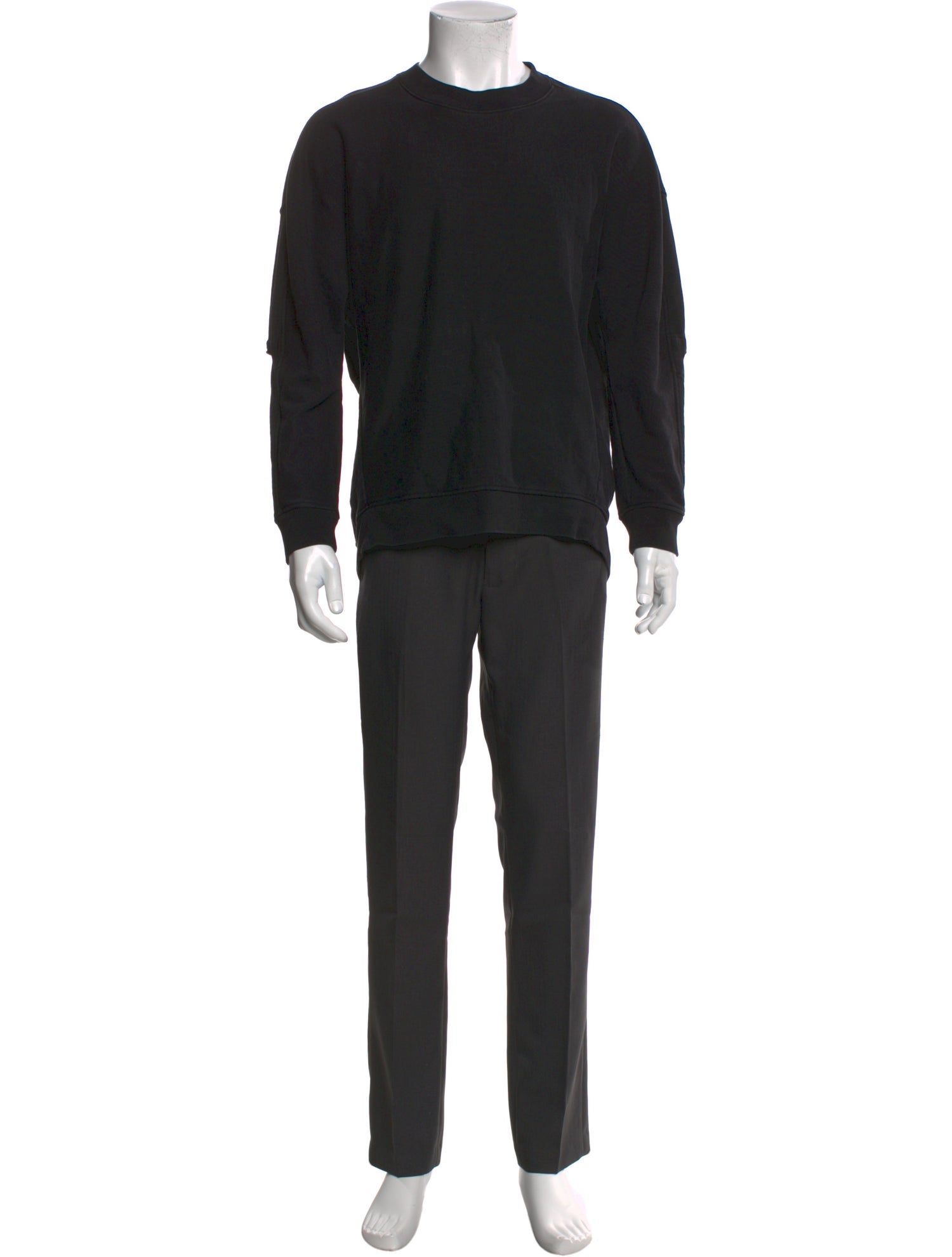 Tibi Crew Neck Long Sleeve Sweatshirt