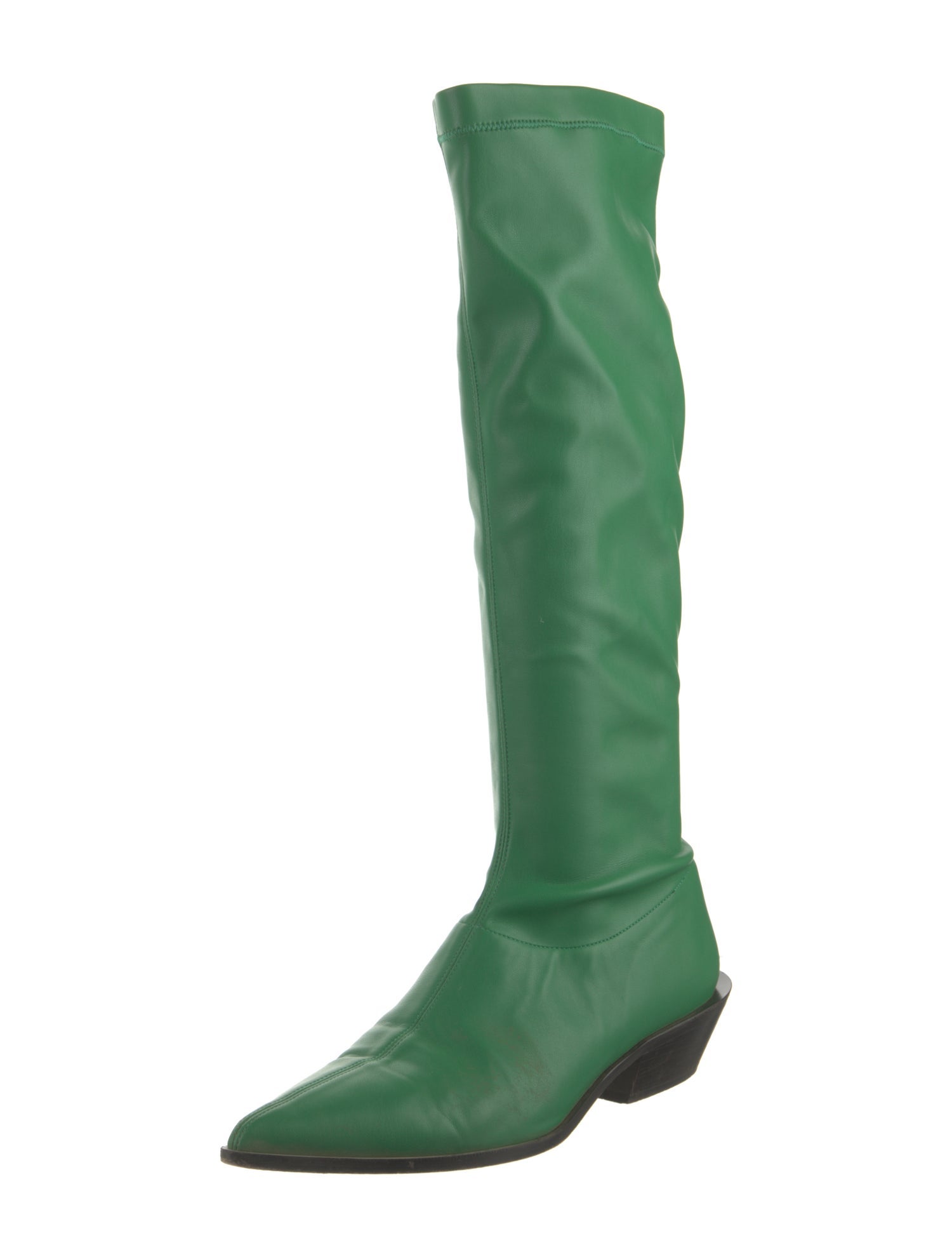 Tibi Leather Riding Boots
