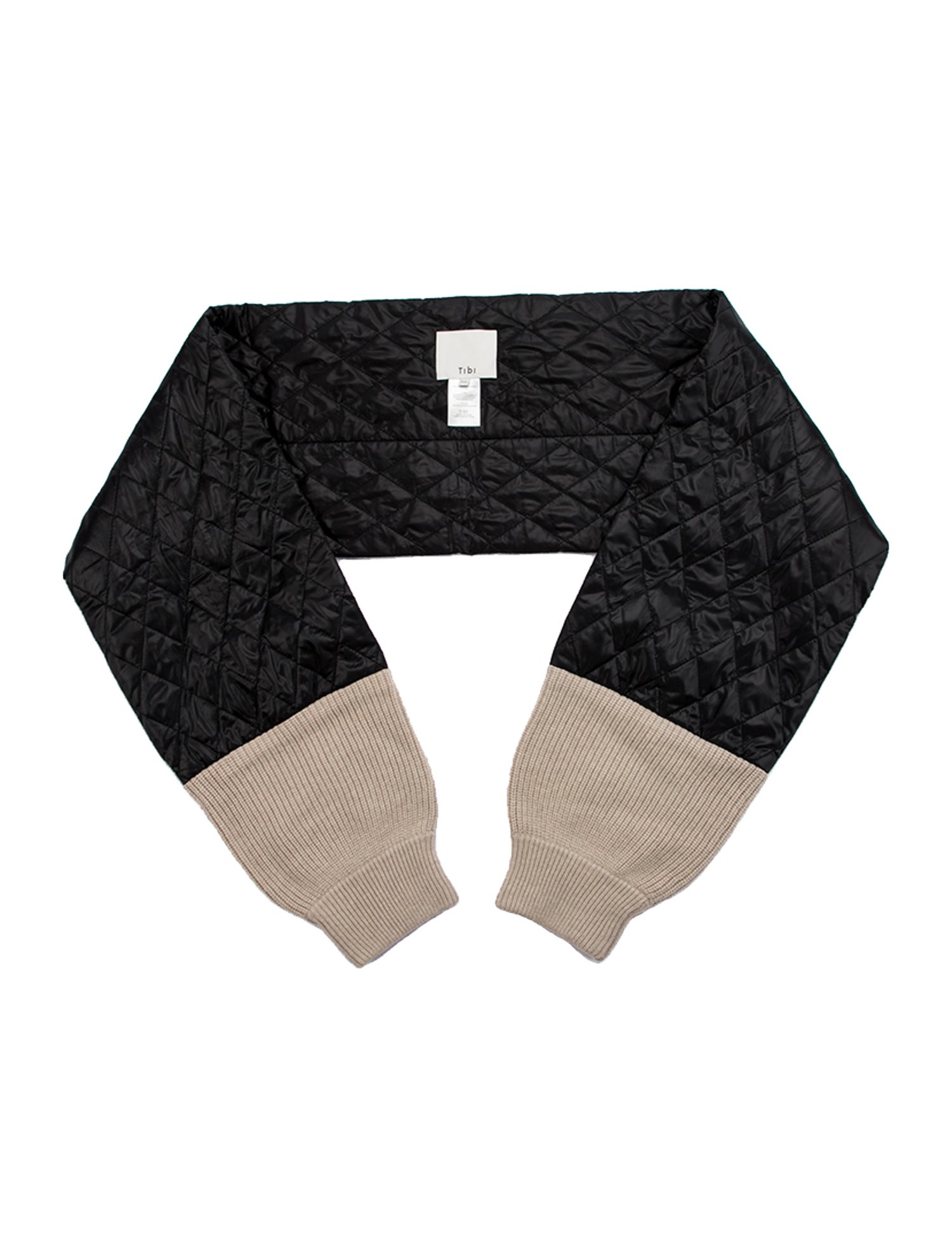 Tibi Nylon Colorblock Pattern Scarf