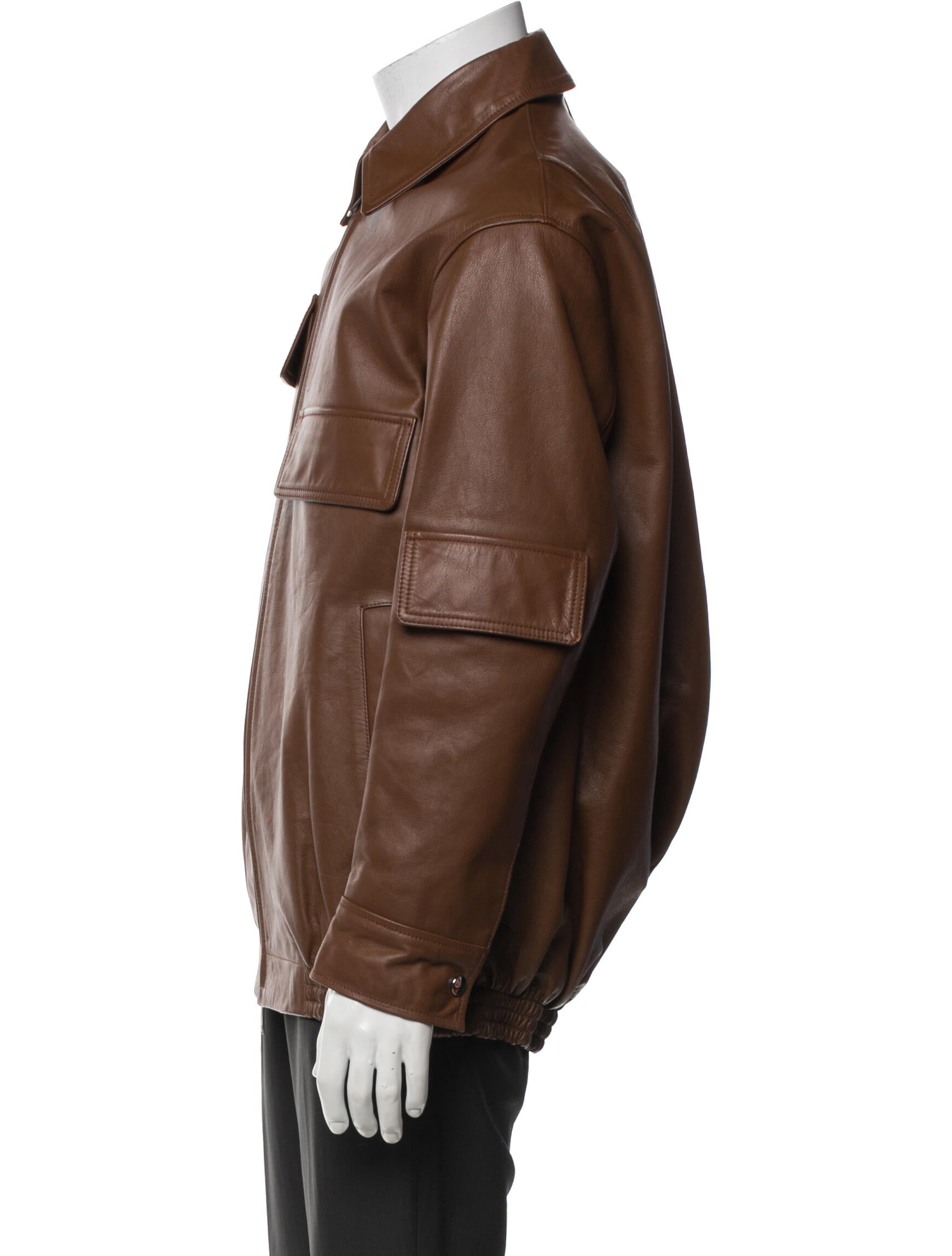 Tibi Leather Utility Jacket