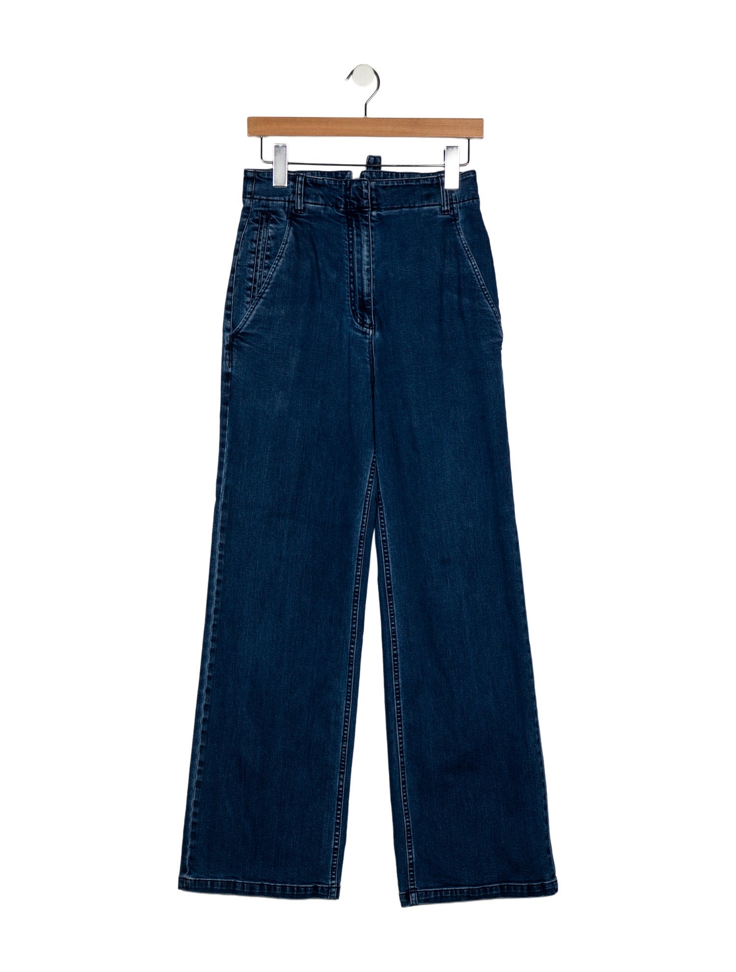 Tibi High-Rise Wide Leg Jeans