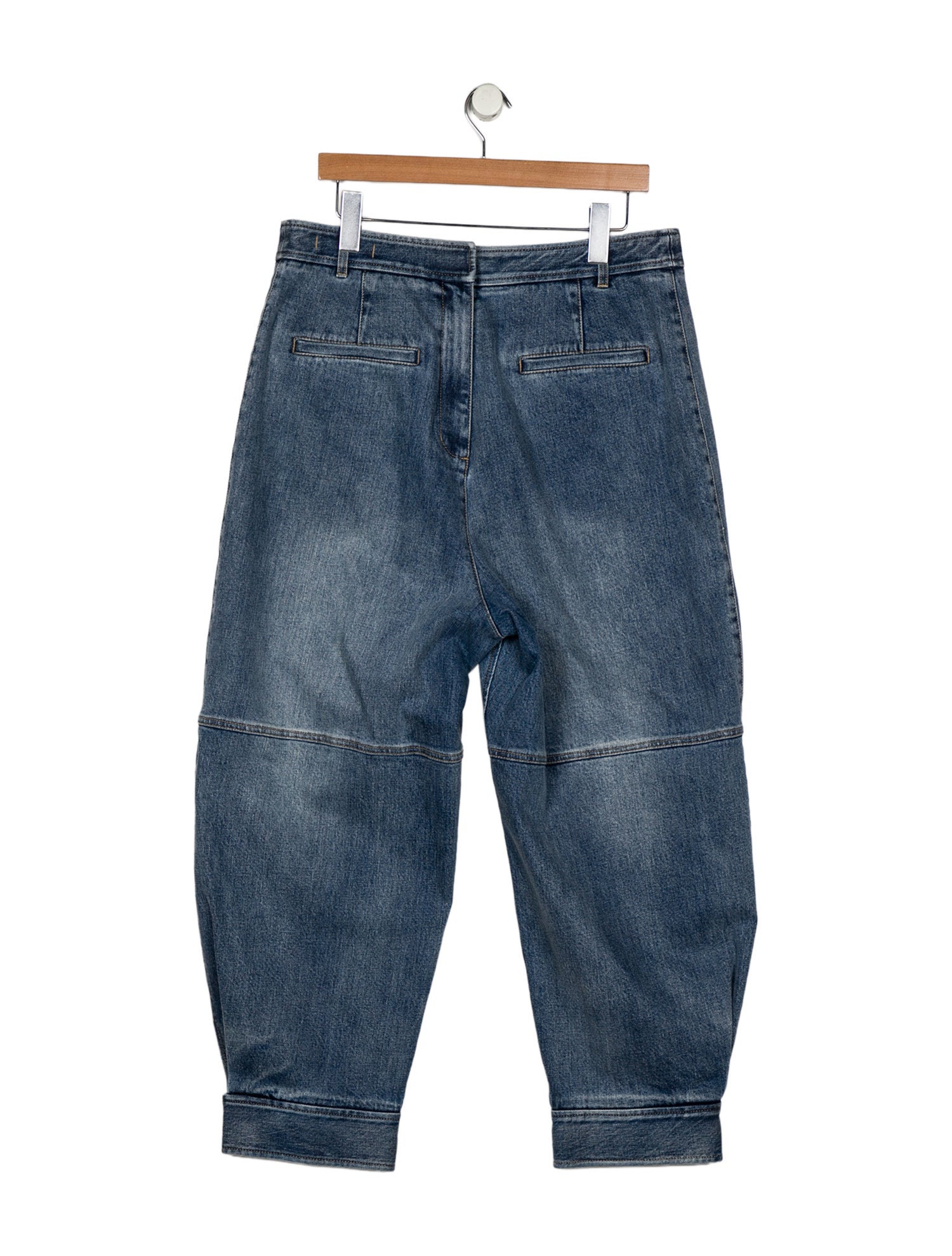 Tibi High-Rise Straight Leg Jeans