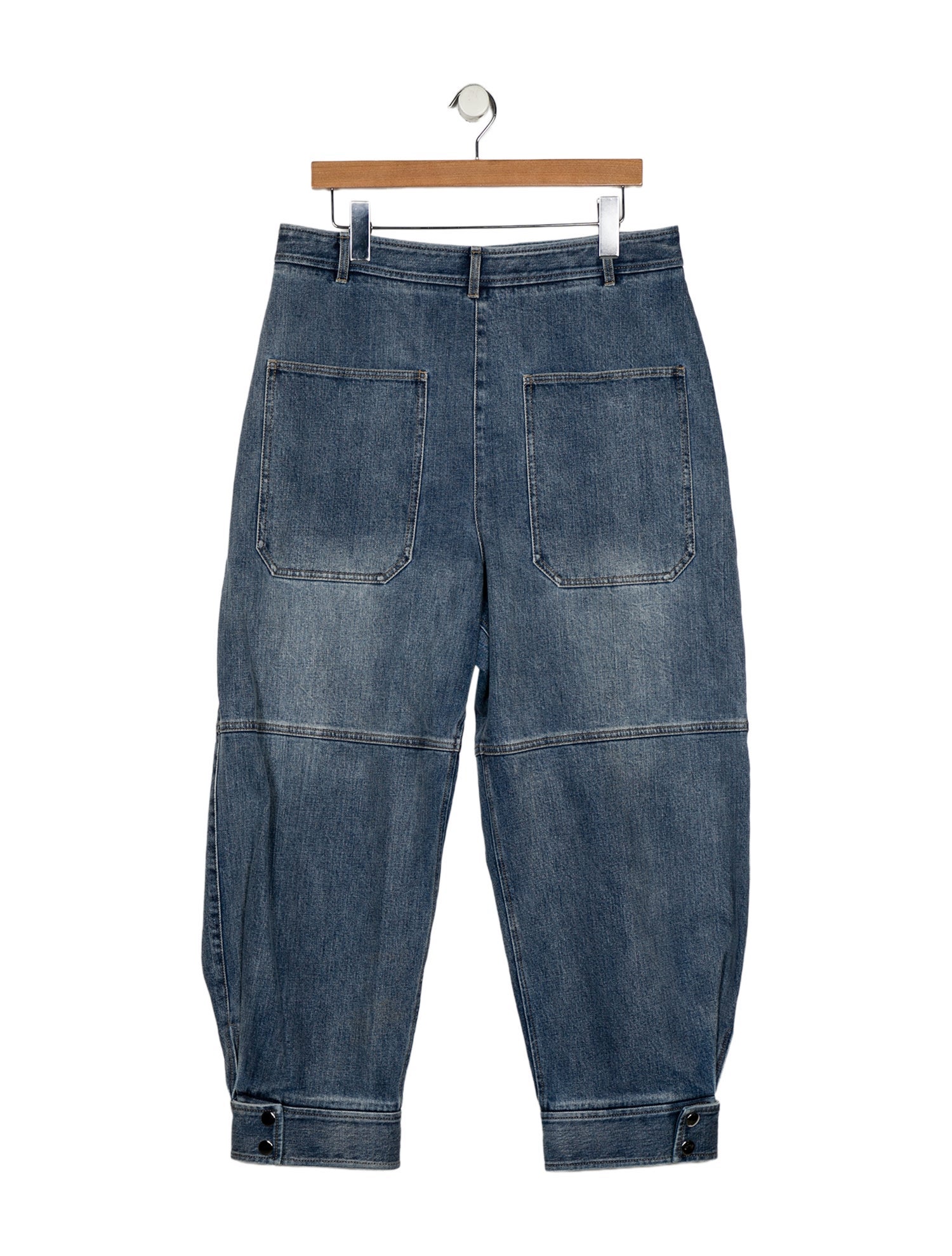 Tibi High-Rise Straight Leg Jeans