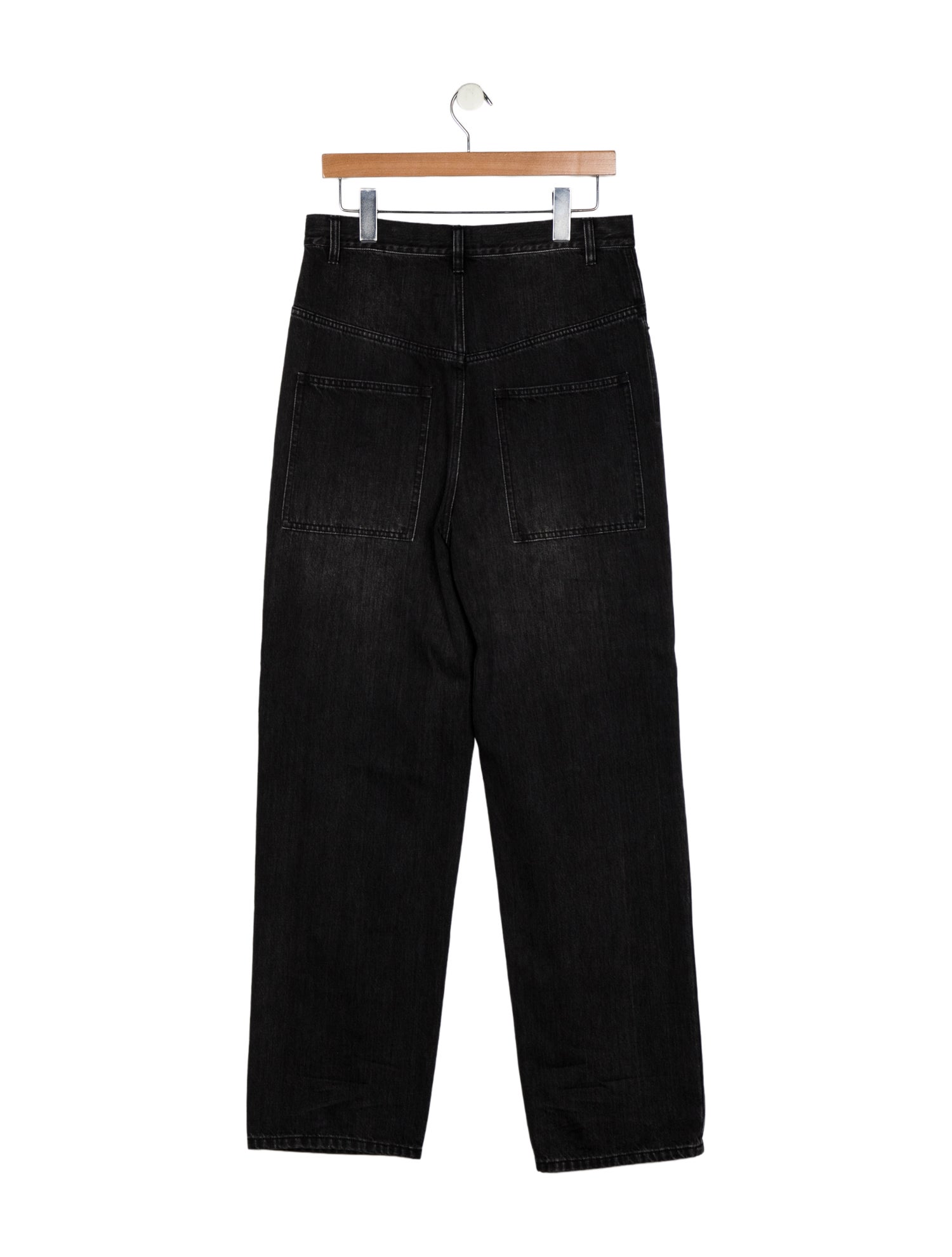 Tibi High-Rise Straight Leg Jeans