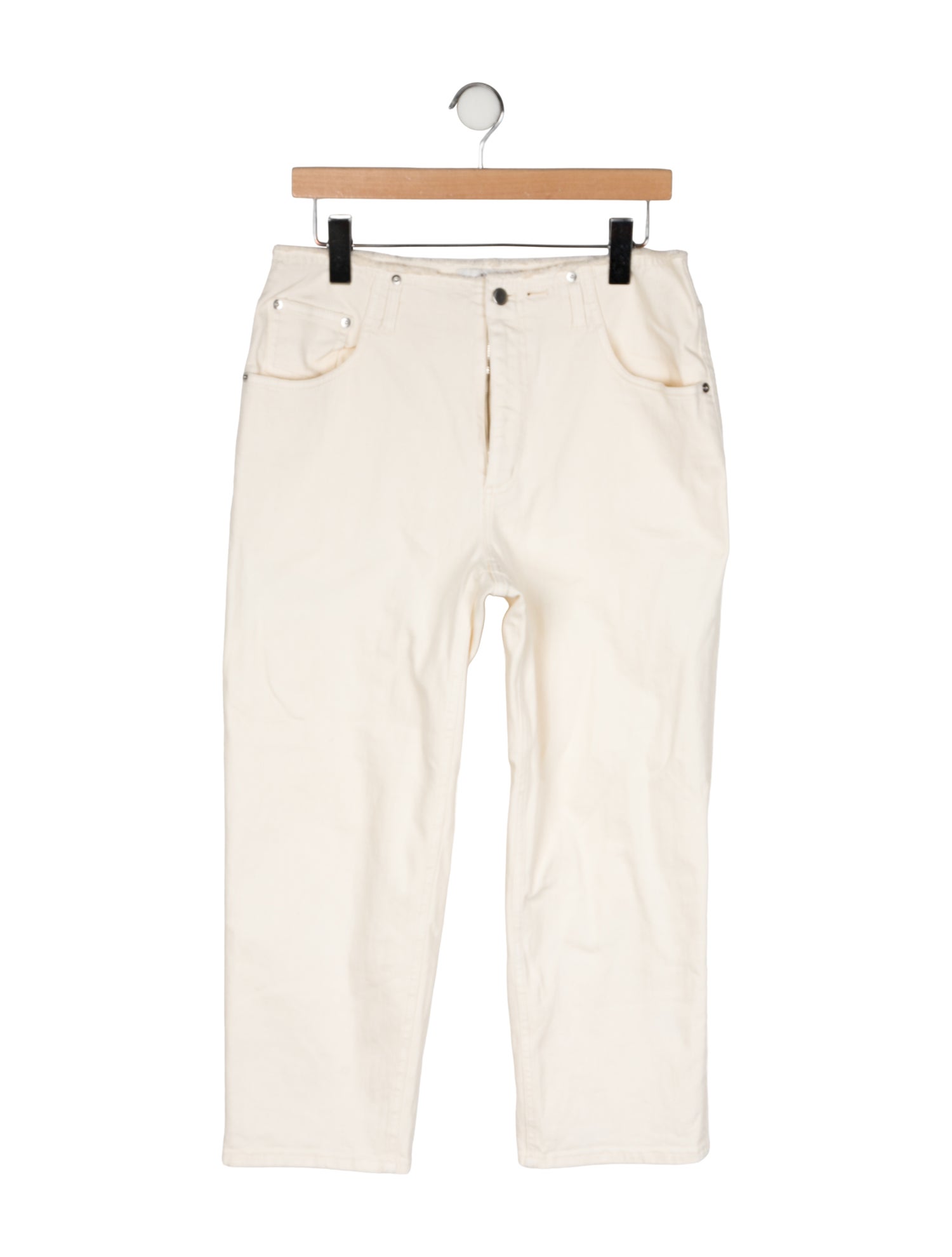 Tibi Mid-Rise Straight Leg Jeans