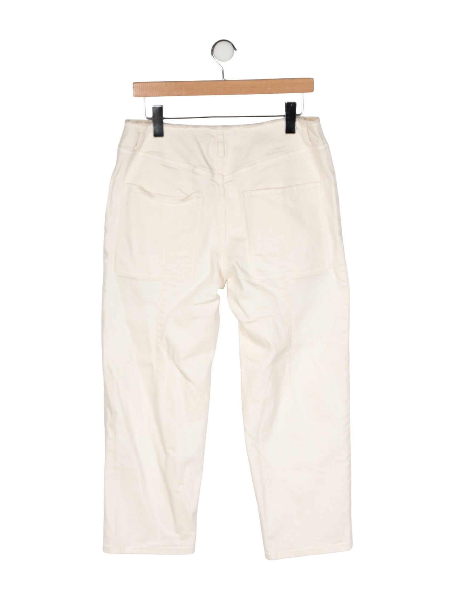 Tibi Mid-Rise Straight Leg Jeans