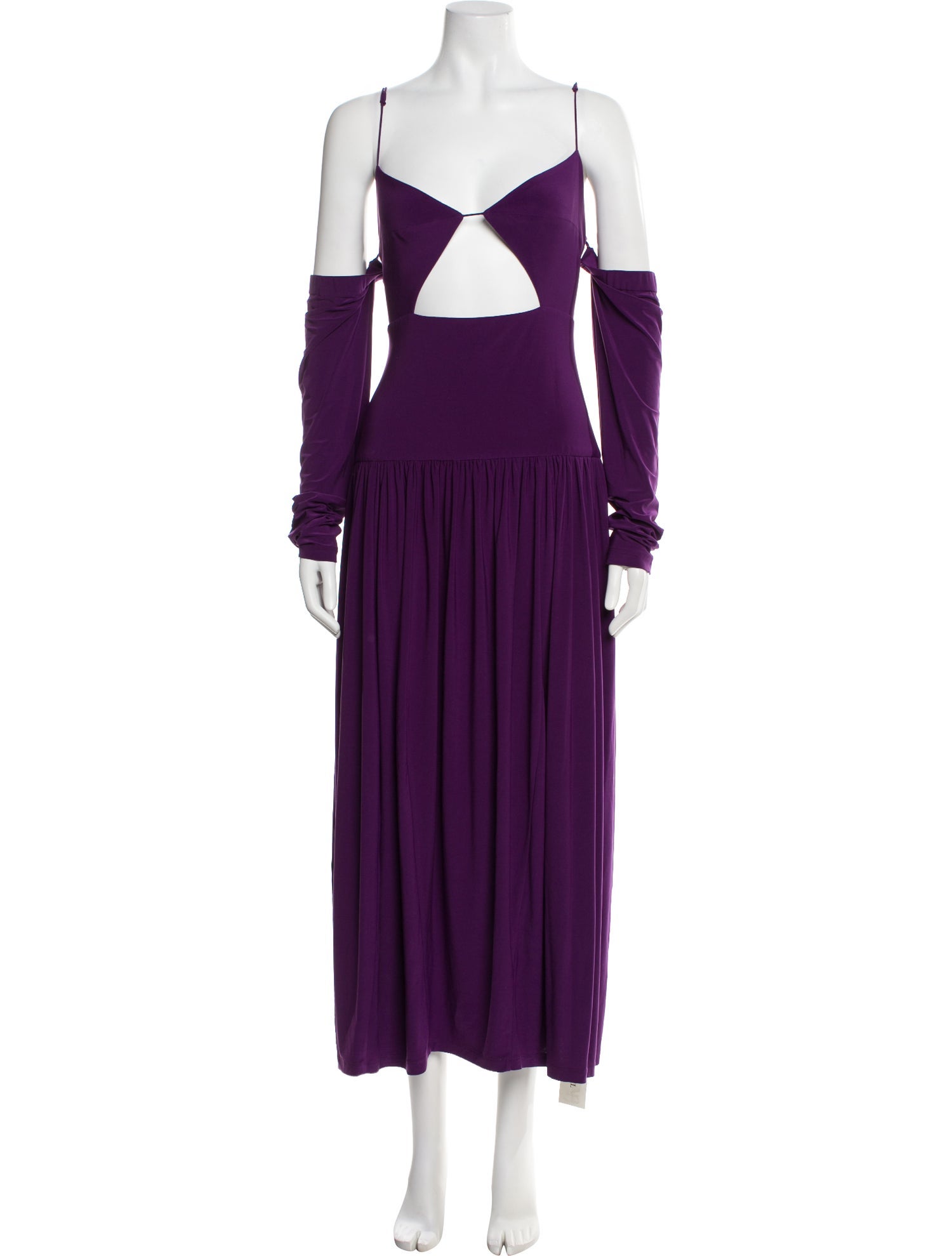 Tibi Square Neckline Long Dress