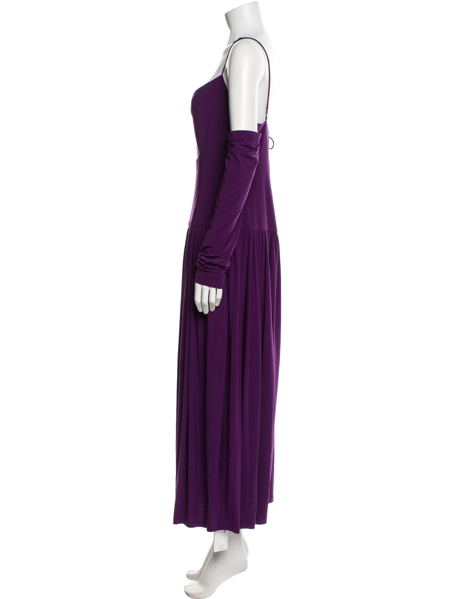 Tibi Square Neckline Long Dress