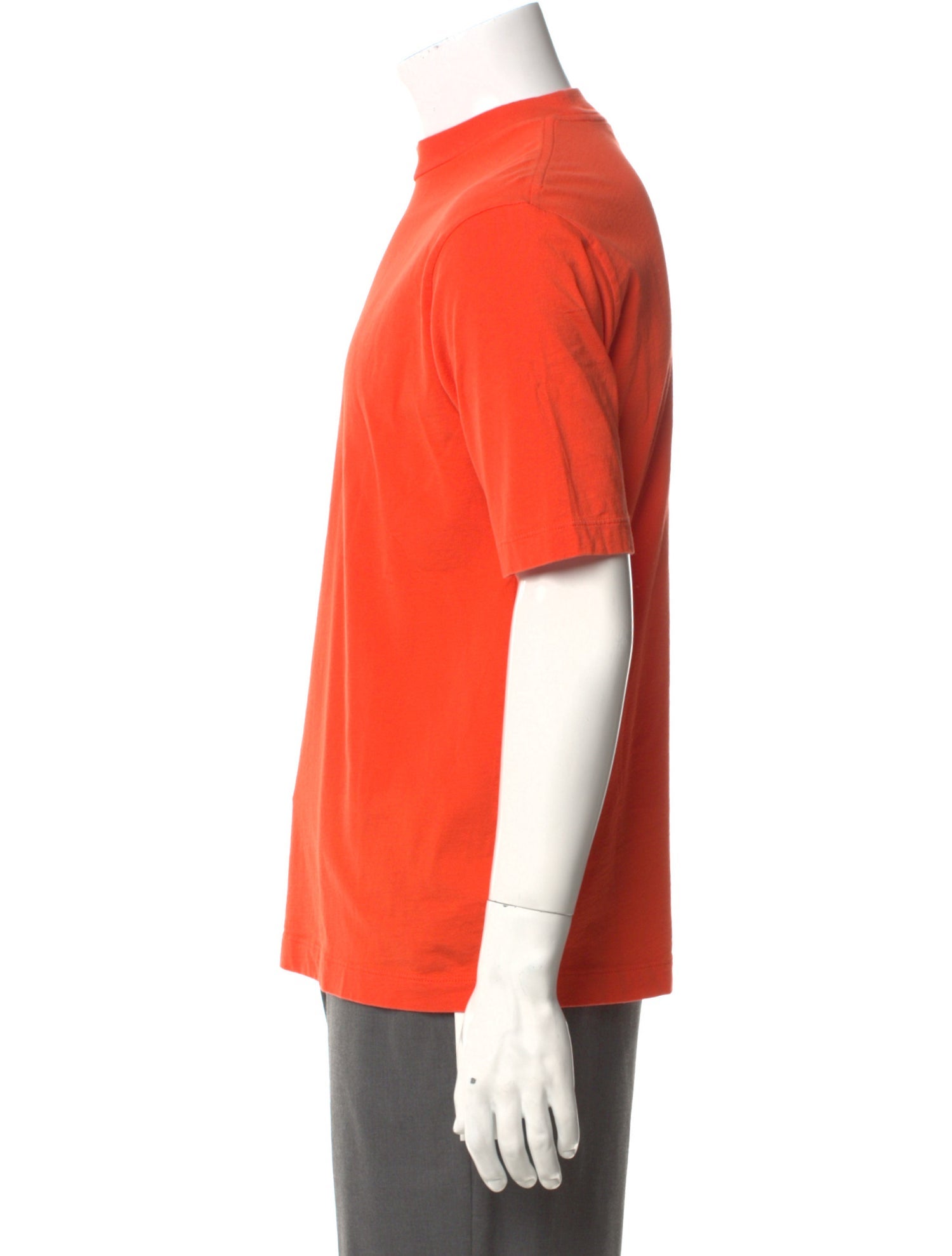 Tibi Mock Neck Short Sleeve T-Shirt