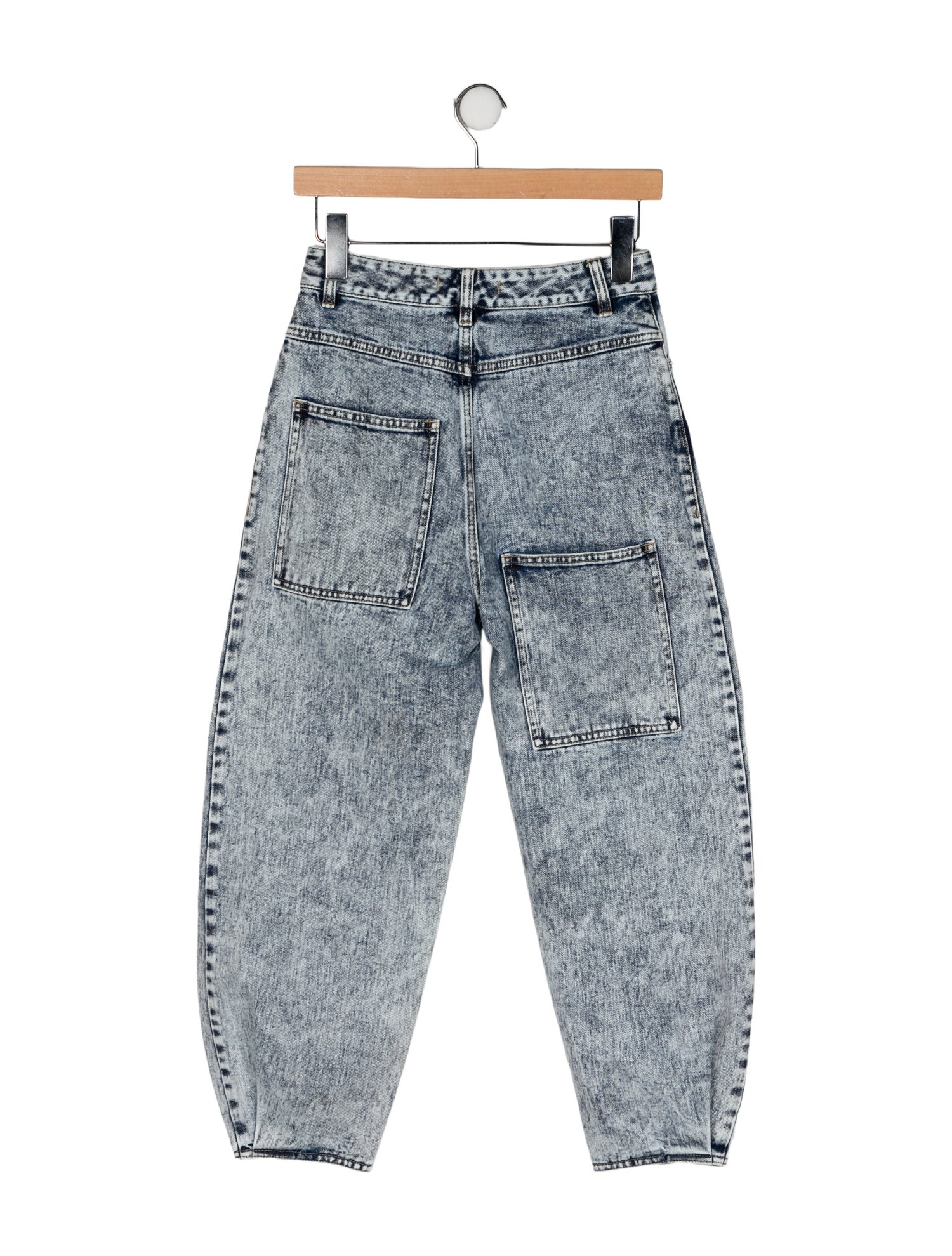 Tibi High-Rise Straight Leg Jeans