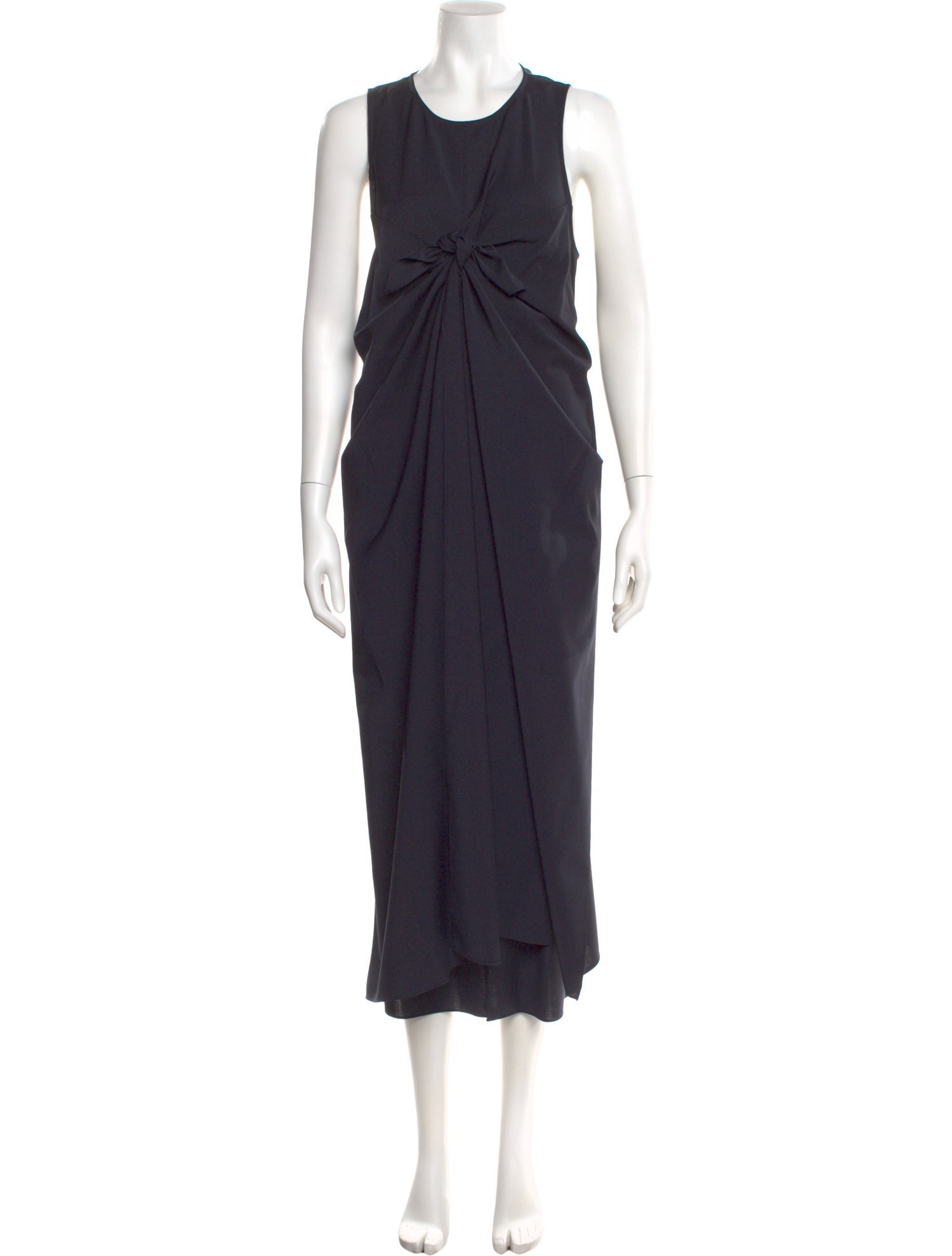 Tibi Crew Neck Long Dress