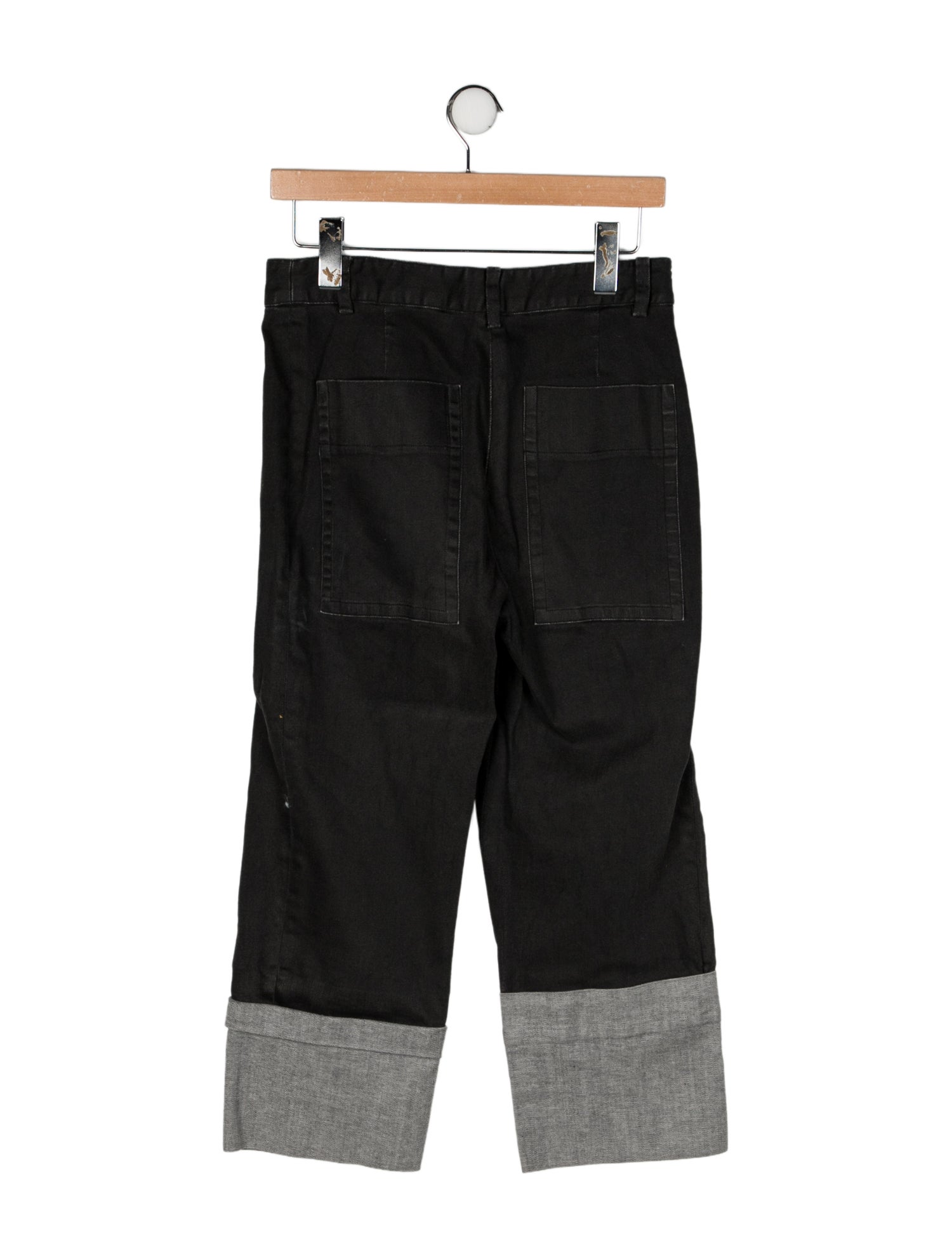 Tibi High-Rise Straight Leg Jeans