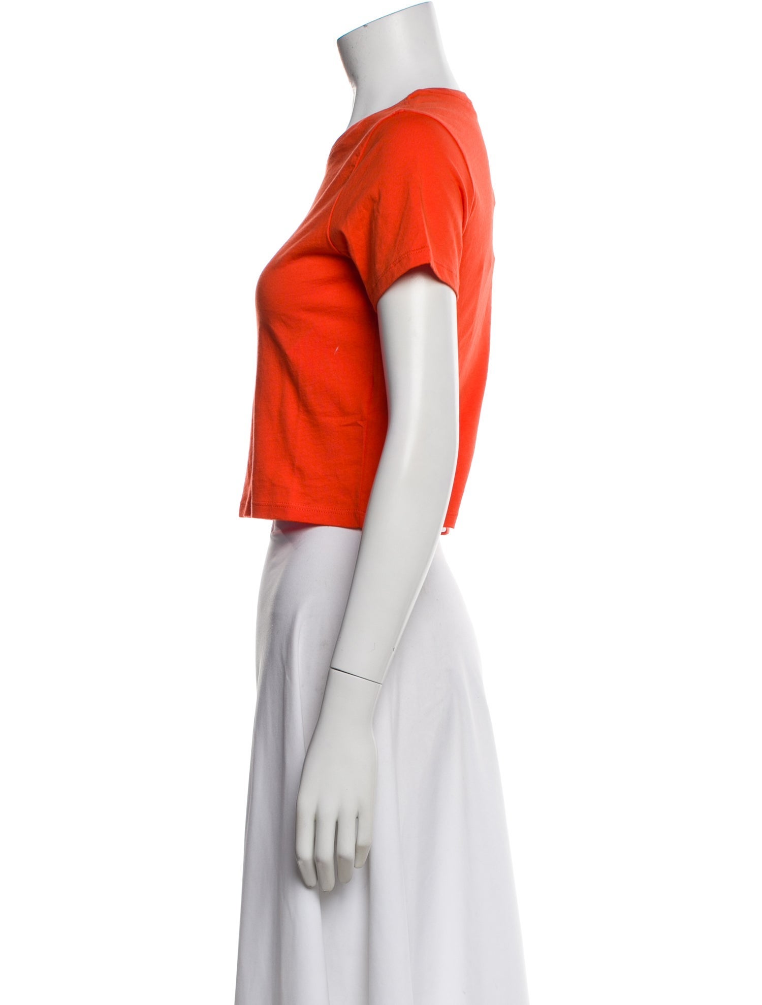 Tibi Crew Neck Short Sleeve Crop Top w/ Tags
