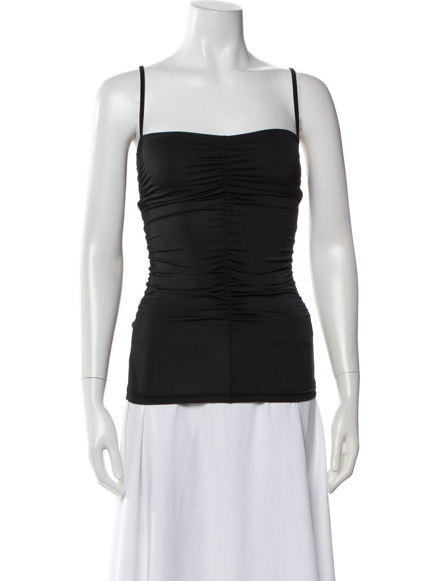 Tibi Square Neckline Sleeveless Top