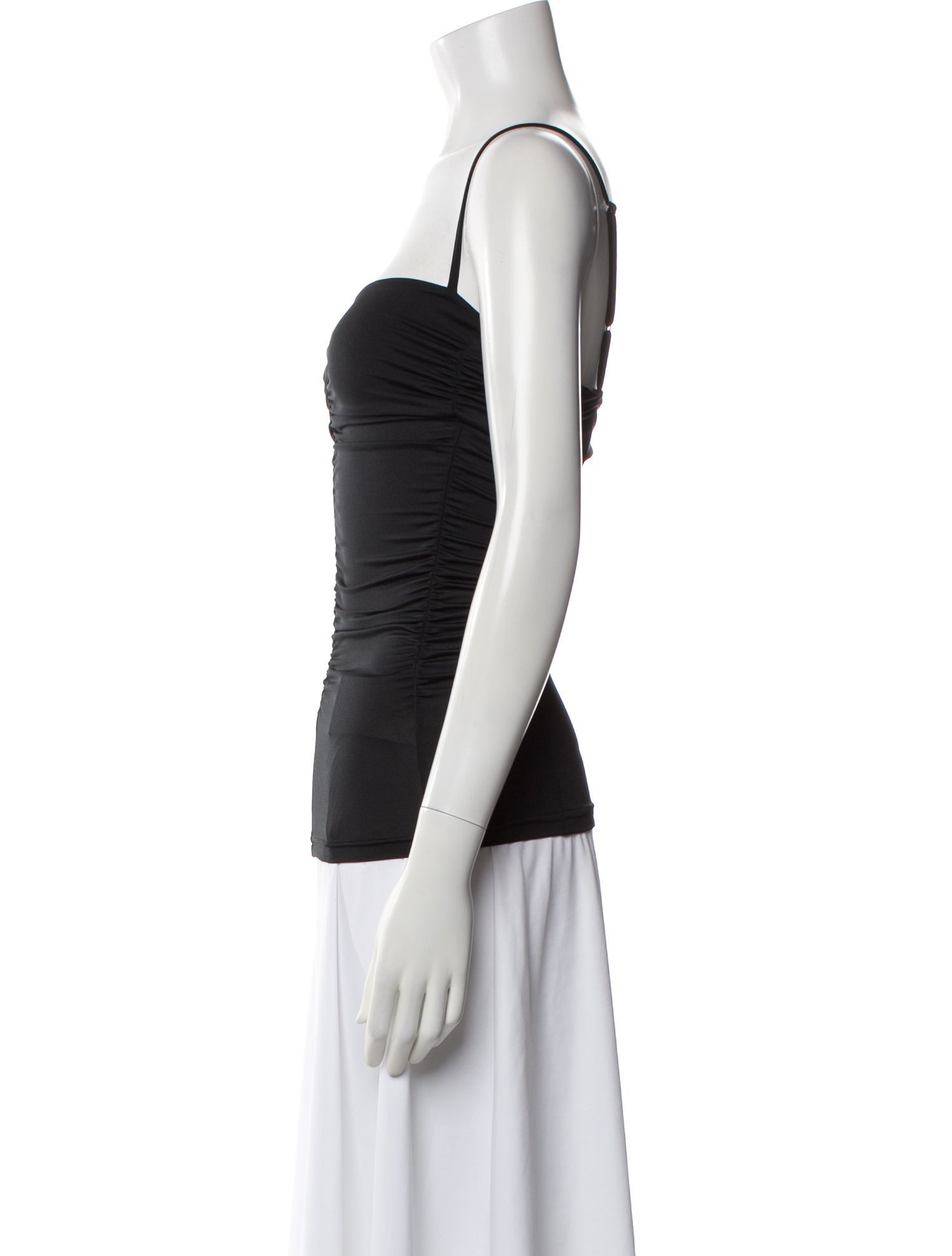 Tibi Square Neckline Sleeveless Top